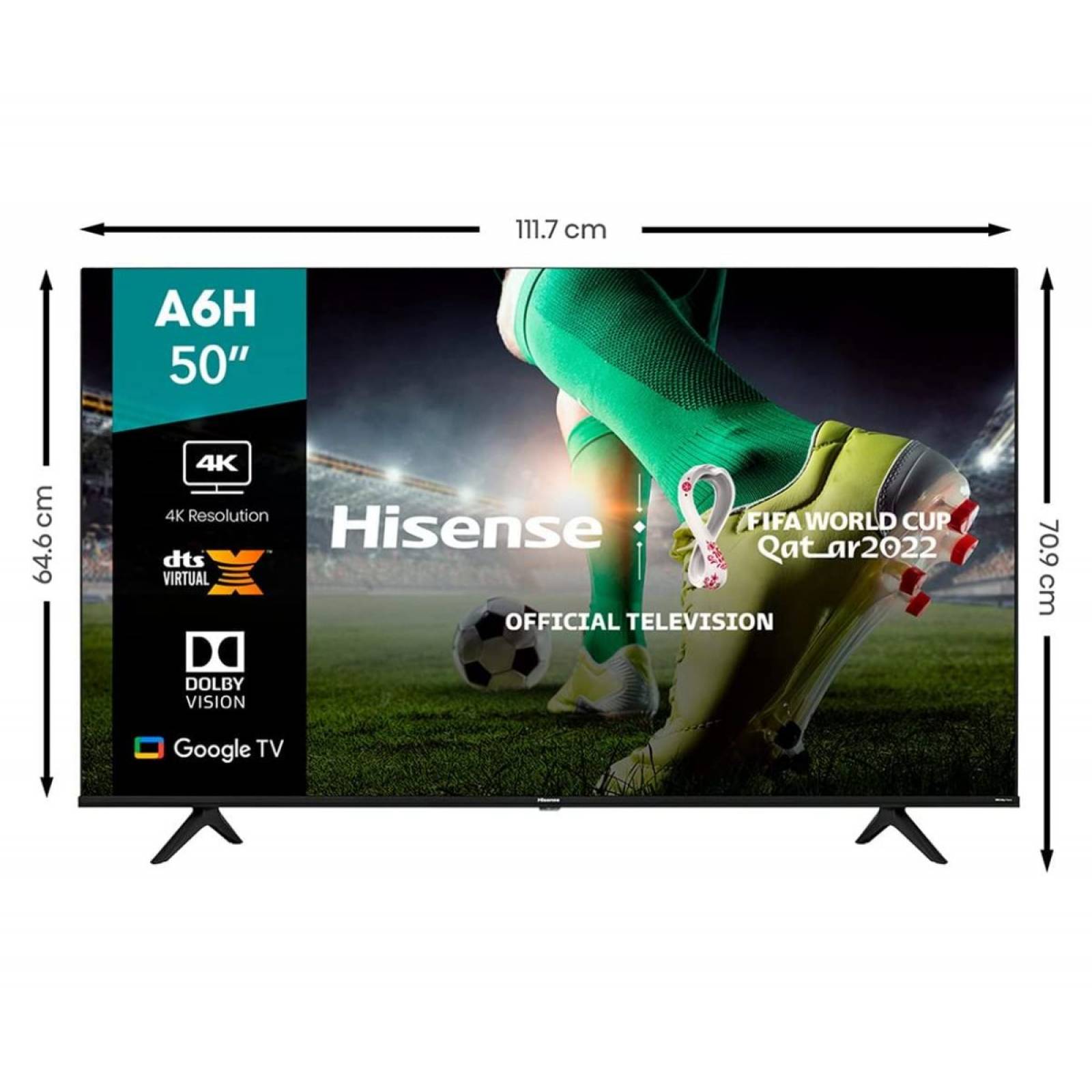 Televisión Hisense Pantalla 50 Pulgadas 4K Ultra HD Smart TV