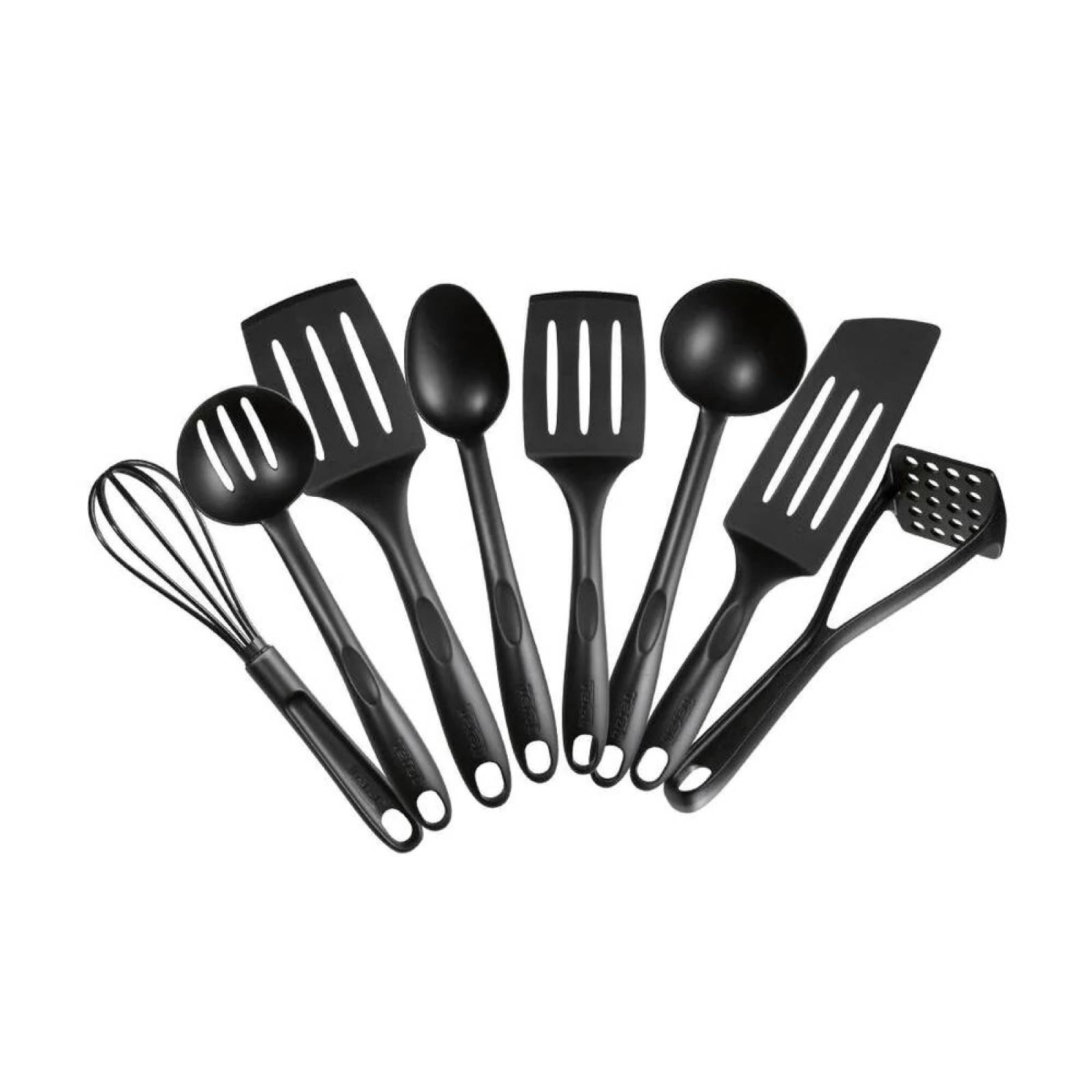 Juego de Utensilios 8pz color negro T-FAL