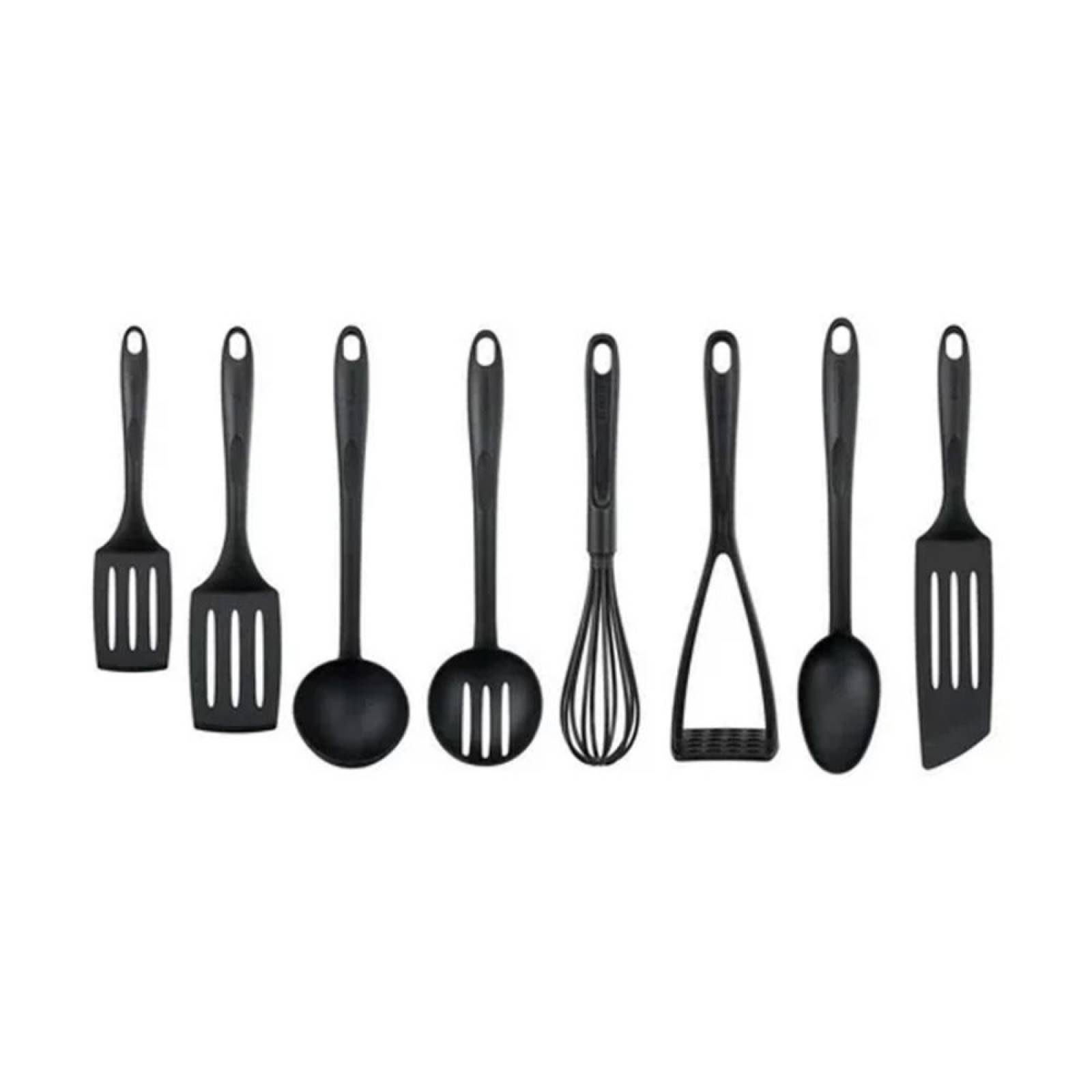 Juego de Utensilios 8pz color negro T-FAL