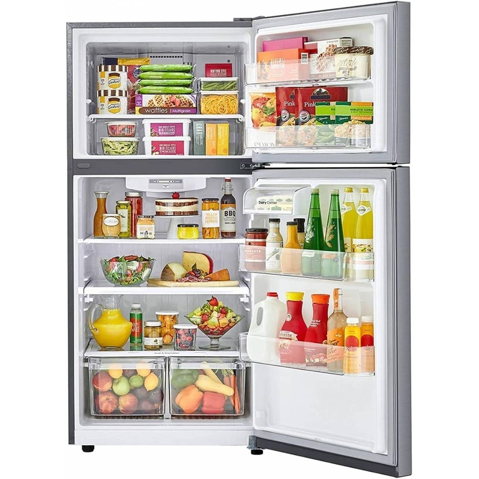 Refrigerador Top Mount 20 pies cúbicos acero inoxidable con puerta Reversible Smart Inverter lt57bpsx