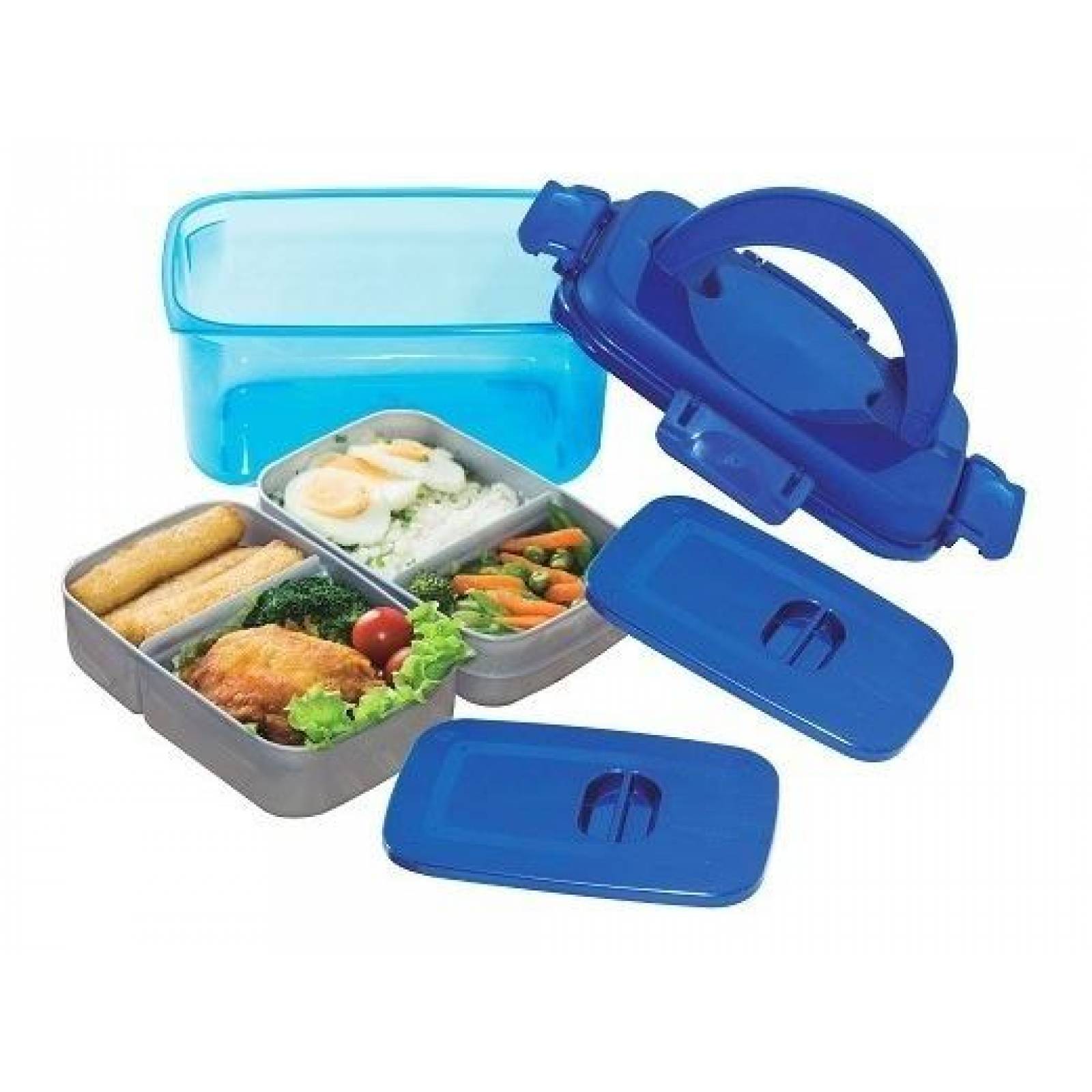 Contenedor Para Comida Rectangular 1.5l Polimes Ls12l Azul