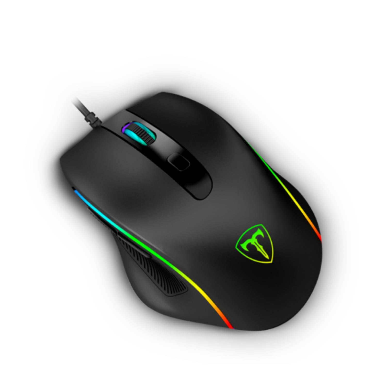 Mouse Gamer T-Dagger Recruit 2 T-TGM108 Alambrico/ USB/ RGB/ 7 Botones/ Max 3200DPI/ Color Negro 