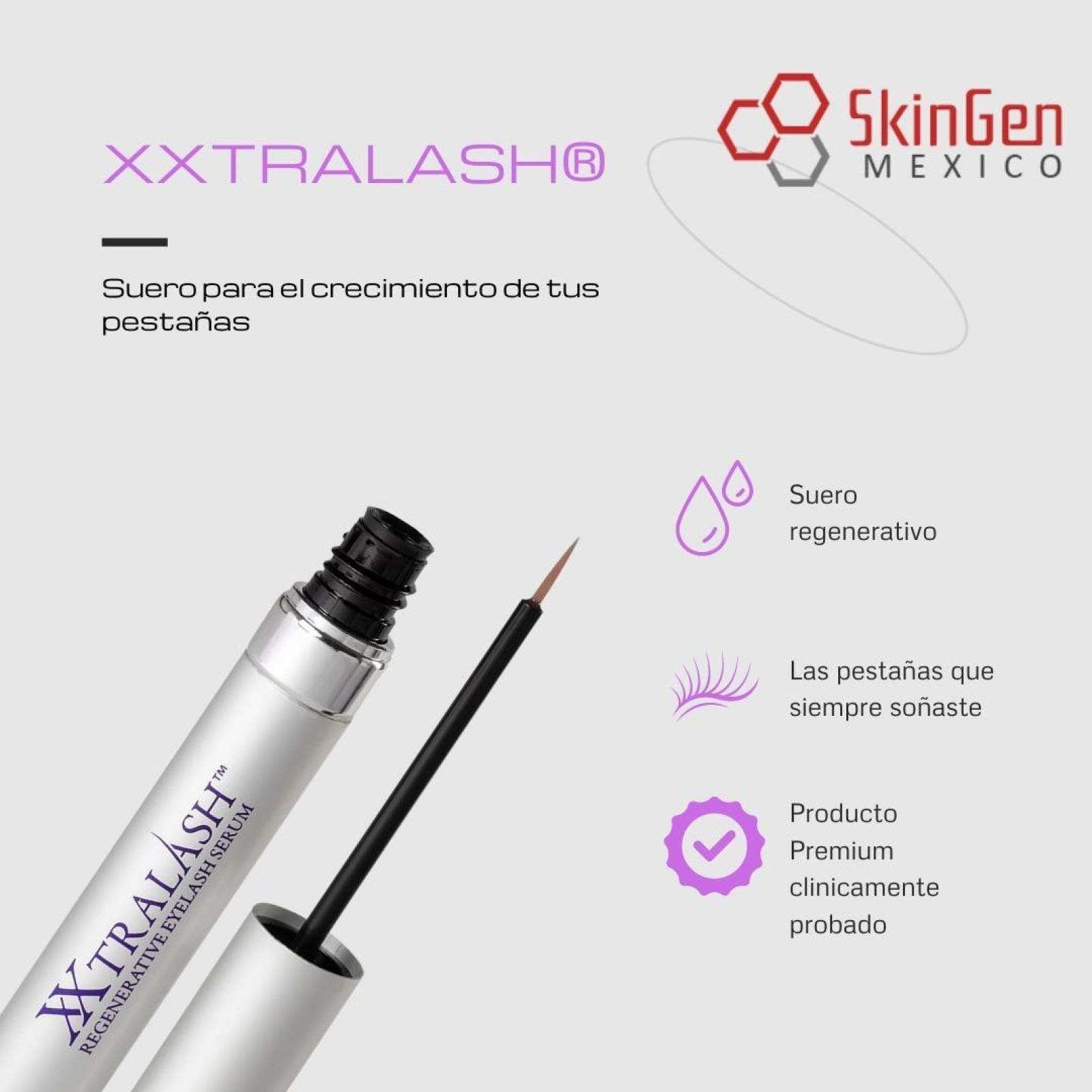 XXtralash Serum Para Crecimiento De Pestañas Suero, Ojos 3ml