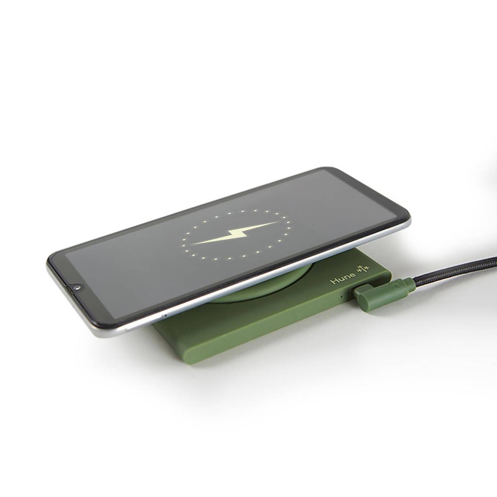 Cargador Hune Inalámbrico Ecológico Turbo 10W Iphone Samsung Huawei Sustentable 