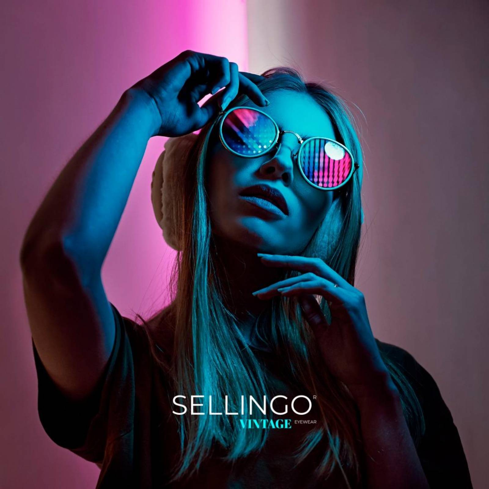 Lentes De Sol Sellingo Vintage Gafas Para Hombre Mujer Uv400 Azul - Vintage