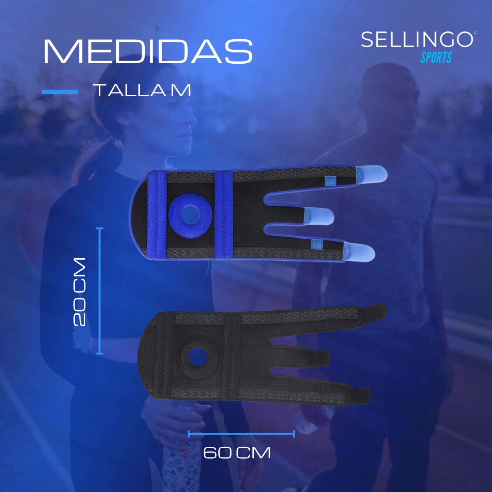 Rodillera Deportiva De Neopreno, Lesiones, Ortopedica Azul