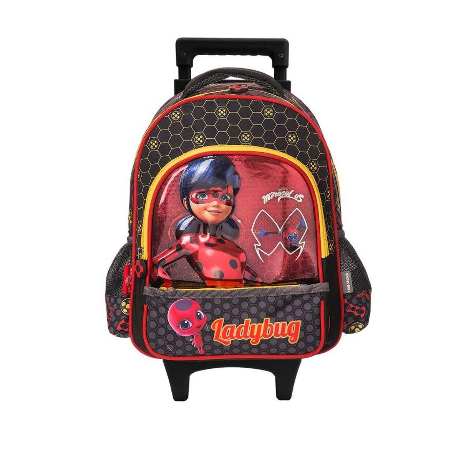 Mochila Rodante Kinder Lady Bug Multicolor 