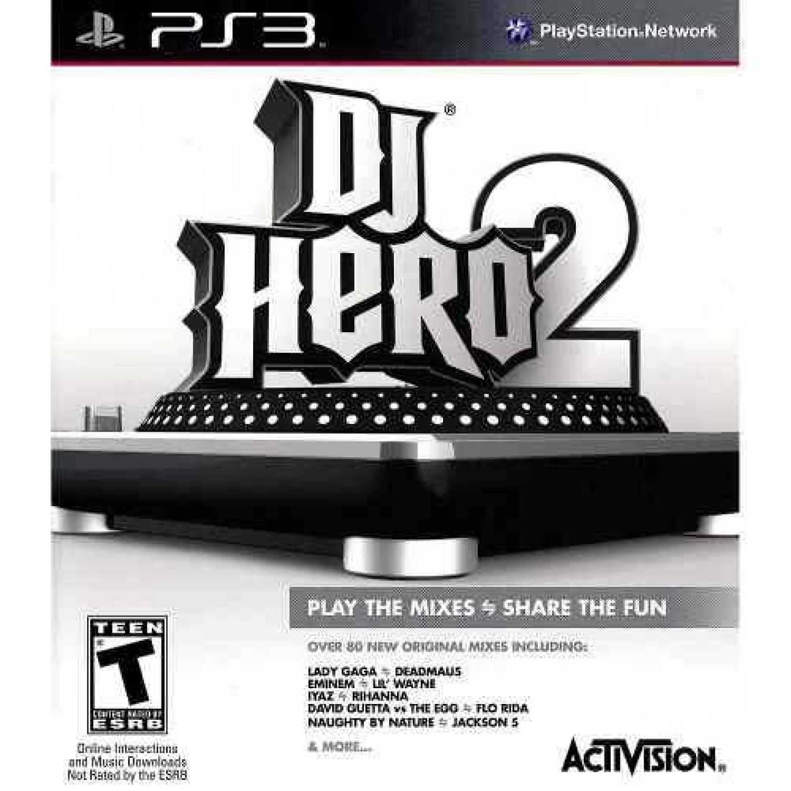 DJ HERO 2 SOFTWARE PS3 S001 