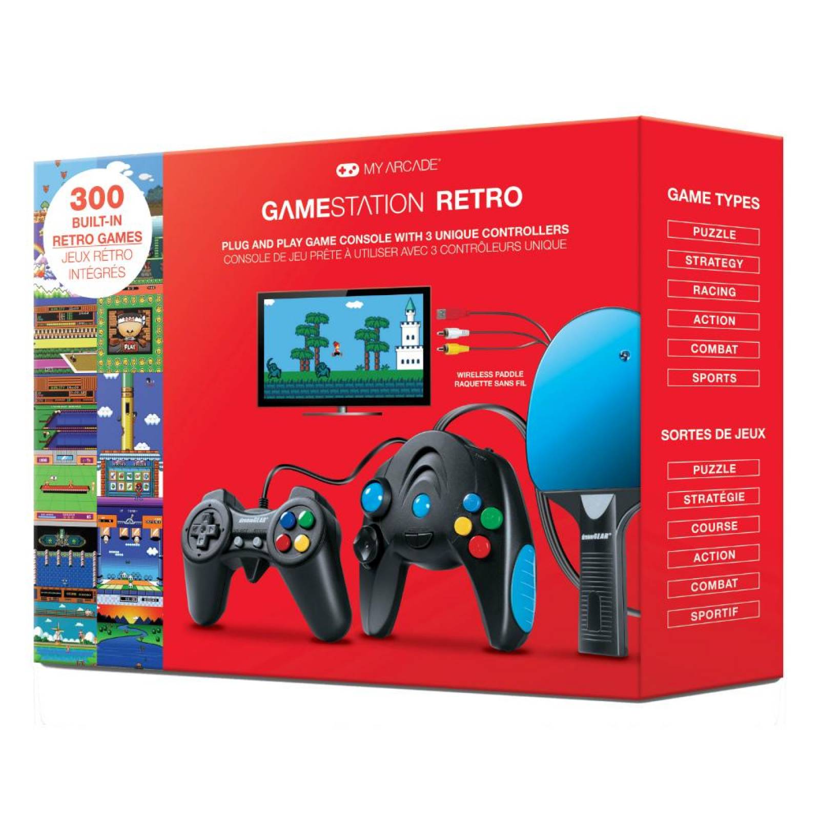 Consola GAMESTATION Plug N Play 300 MY ARCADE S001