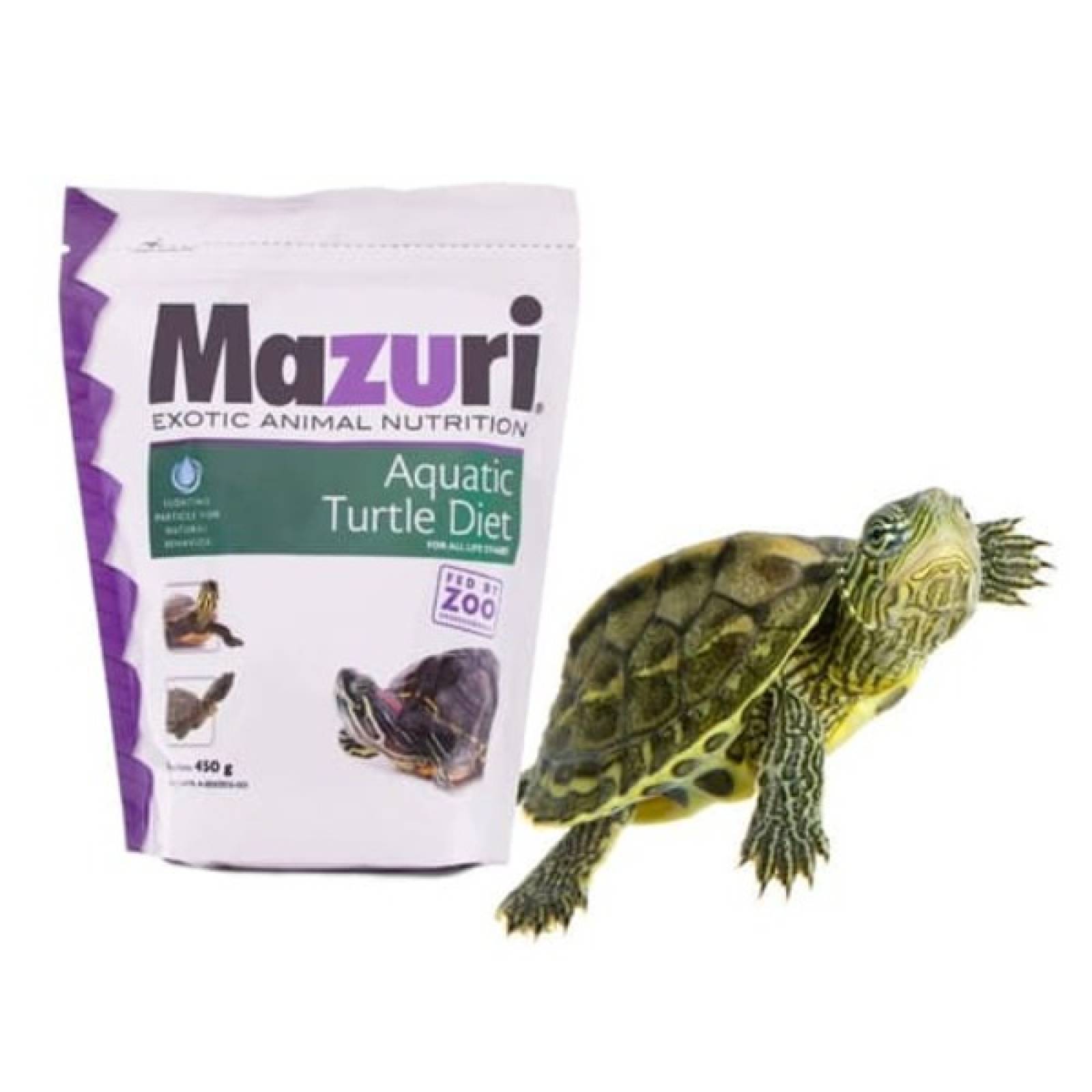 Alimento Tortugas Mazuri Acuáticas Tortuga Agua Dulce 450gr