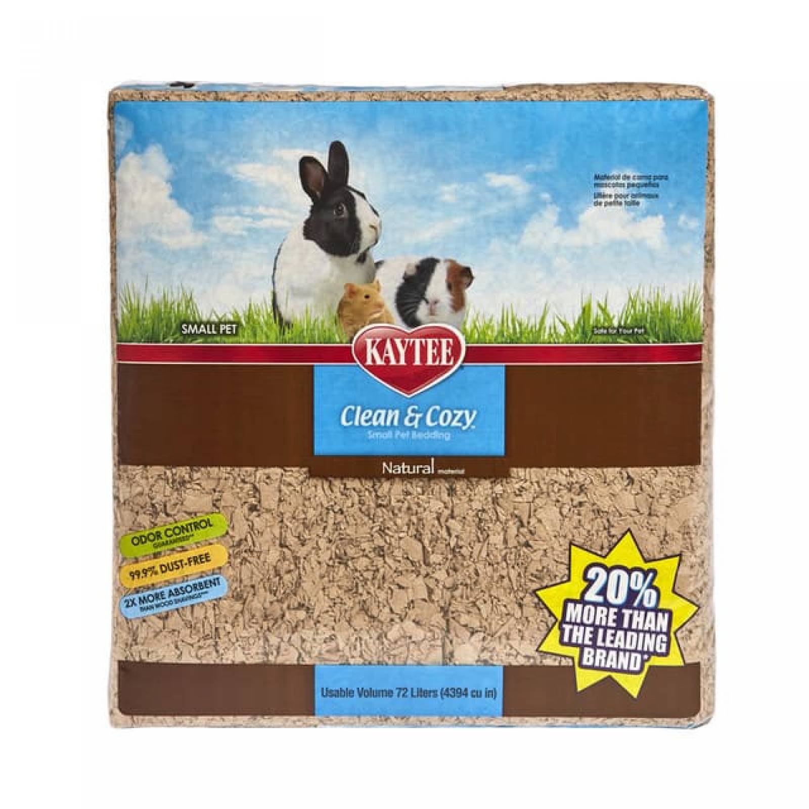 Sustrato Para Conejo/cuyo Super Absorbente Natural 72 Lts