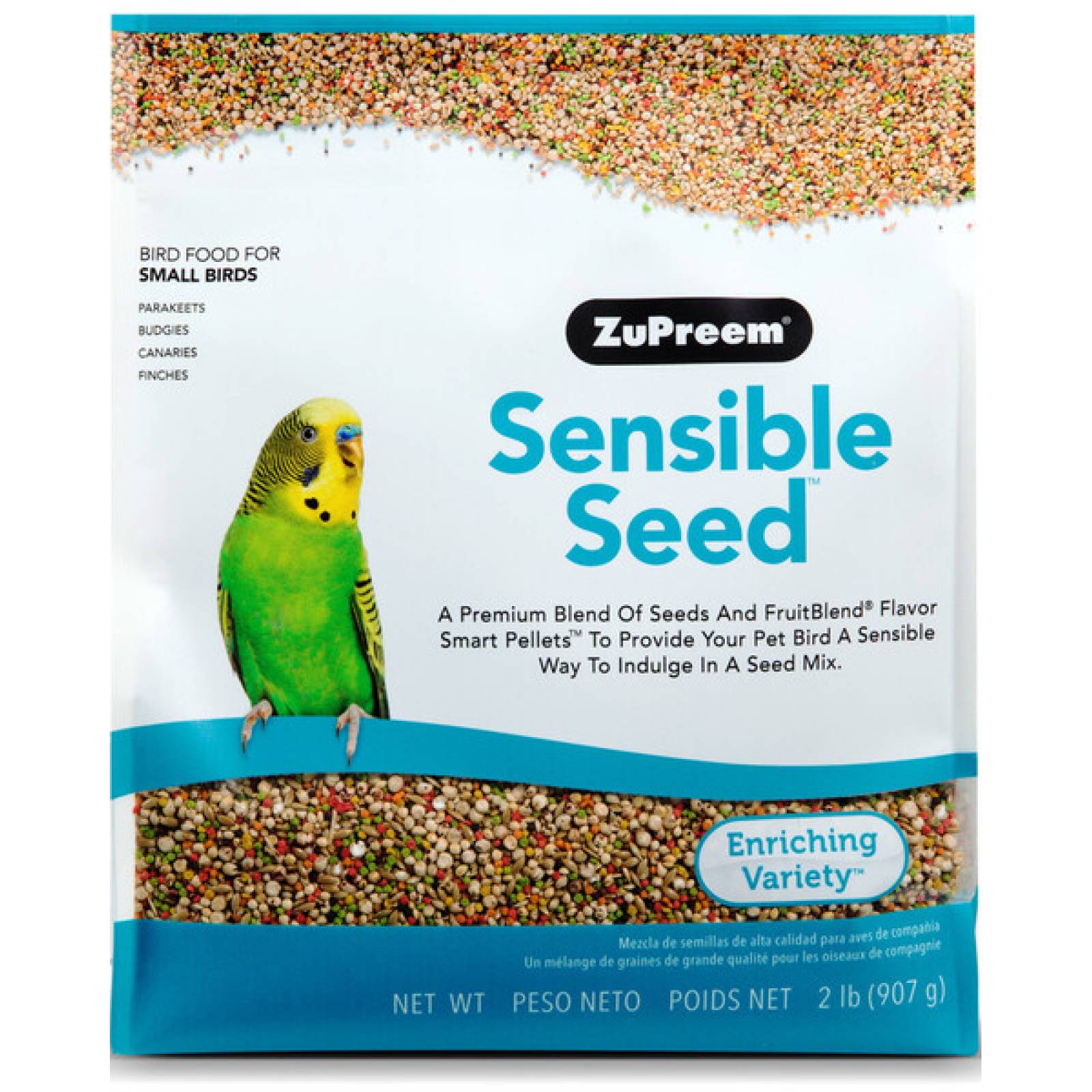 Alimento Sensible Seed Periquito Canario Finch 907g