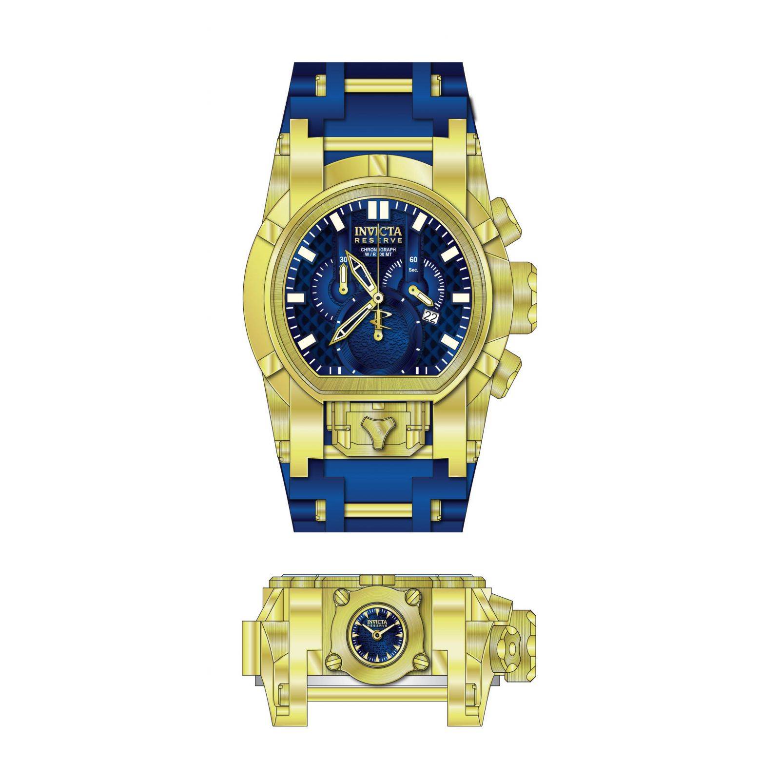 Reloj Invicta 25608 Azul dorado para Hombres