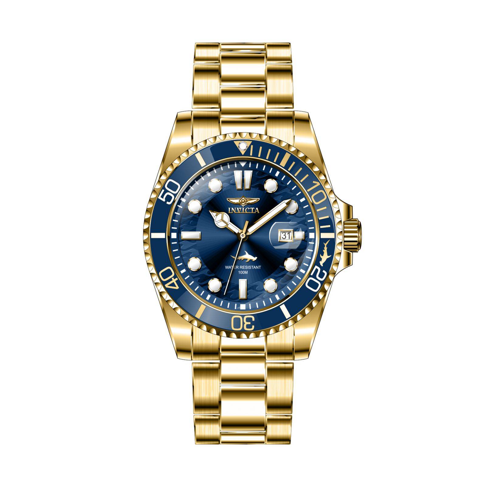 Reloj invicta best sale de oro hombre