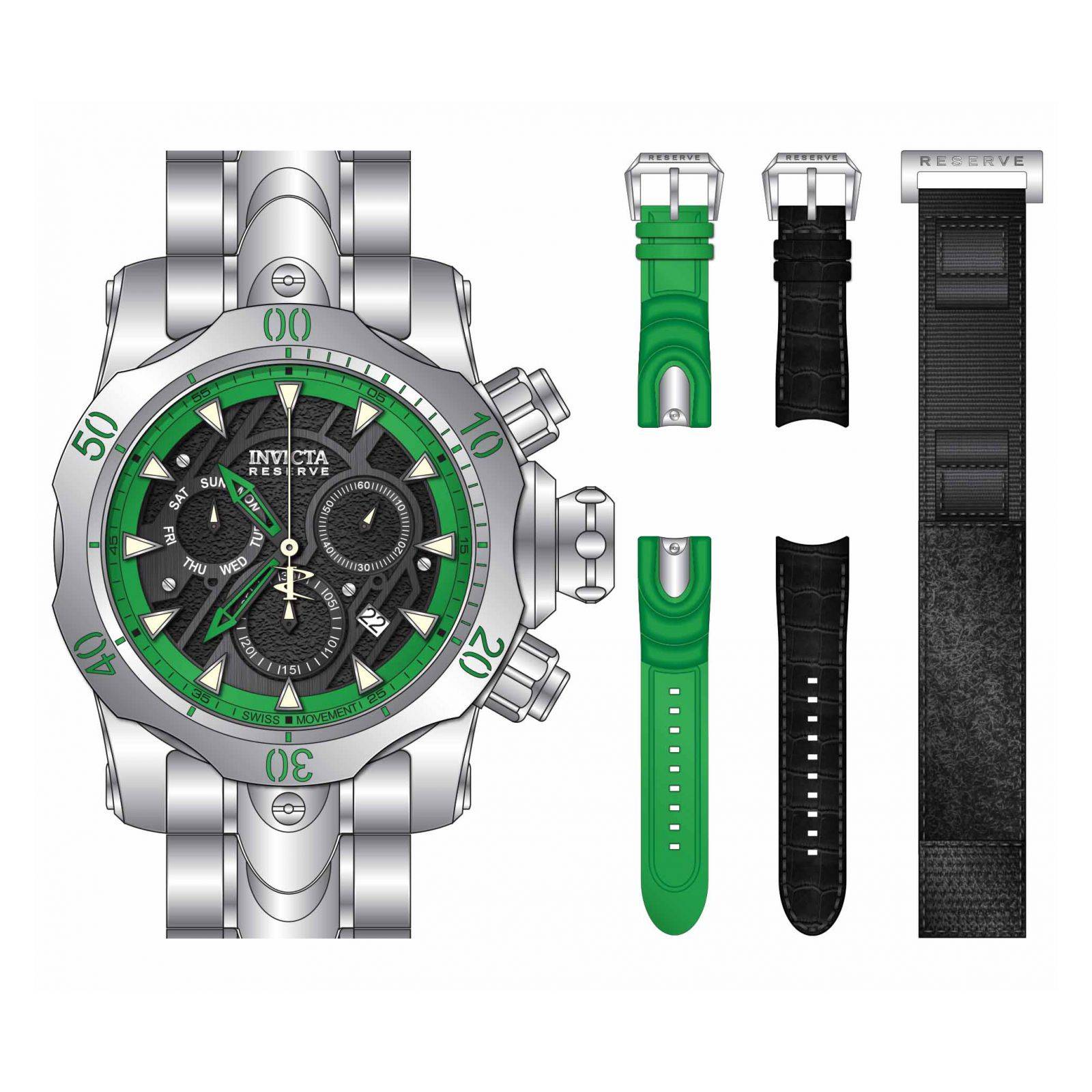Reloj Invicta 32947 Acero negro verde para Hombres