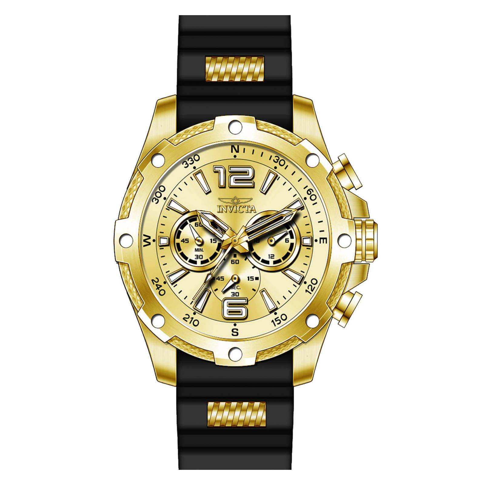 Reloj Invicta 19660 Dorado Negro para Hombres