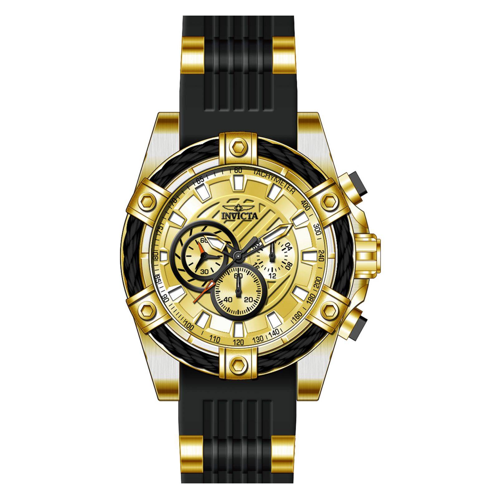 Reloj INVICTA 25526 Dorado negro para Hombre