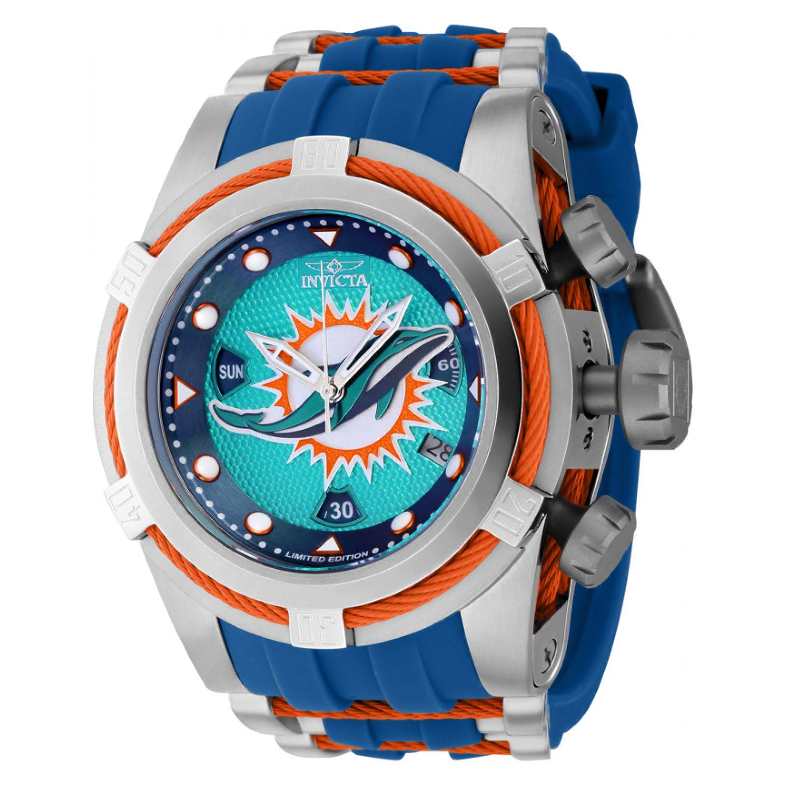 Reloj Invicta 41436 turquesa naranja acero para Hombres