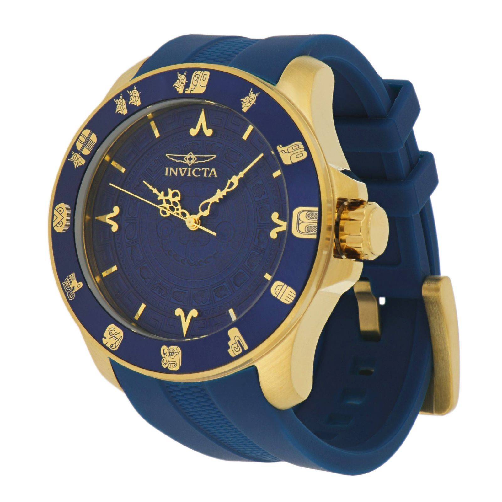  Invicta Reloj Hombre 43588 (45MM, Azul), Azul, Strip