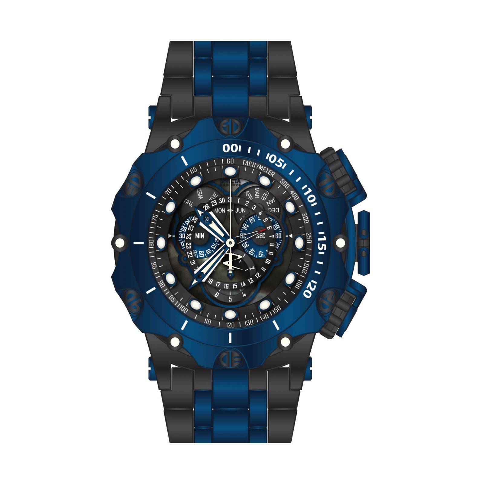 Reloj Invicta 31726 azul oscuro negro para Hombre