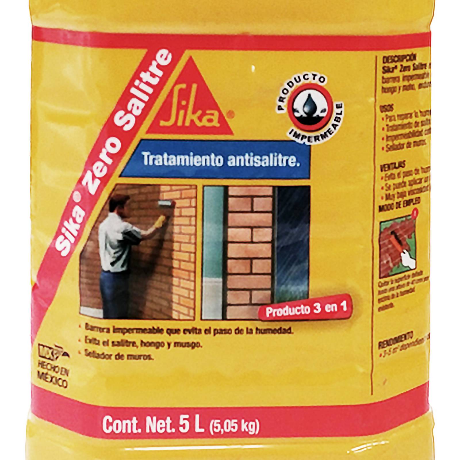 Eliminador Salitre Edad 5 Lt Zero Salitre Pet Sika 493145