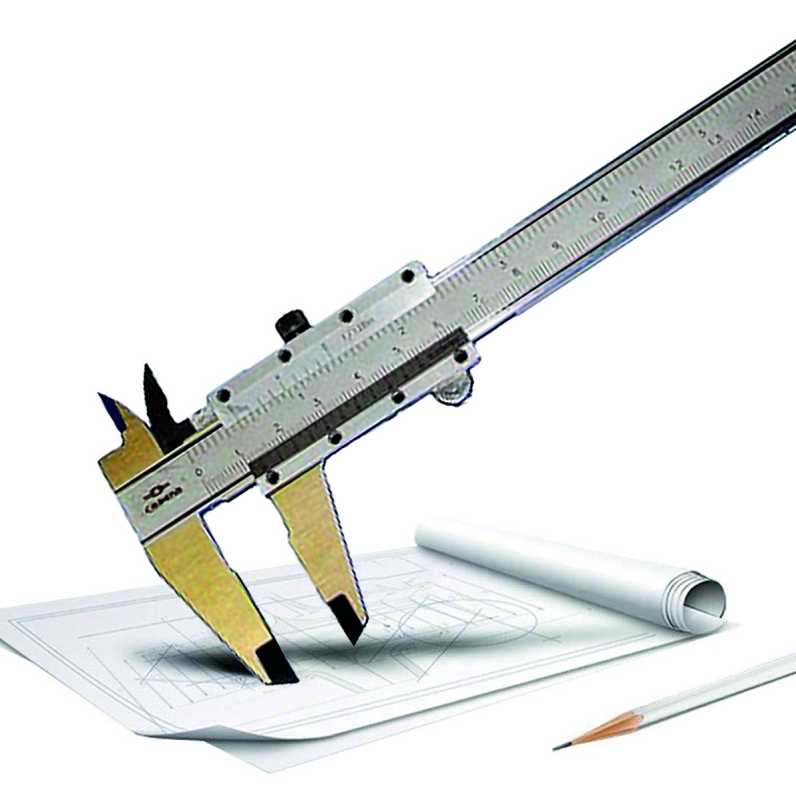Calibrador Vernier 152Mm 0 6 Acero Inox Cadena A023