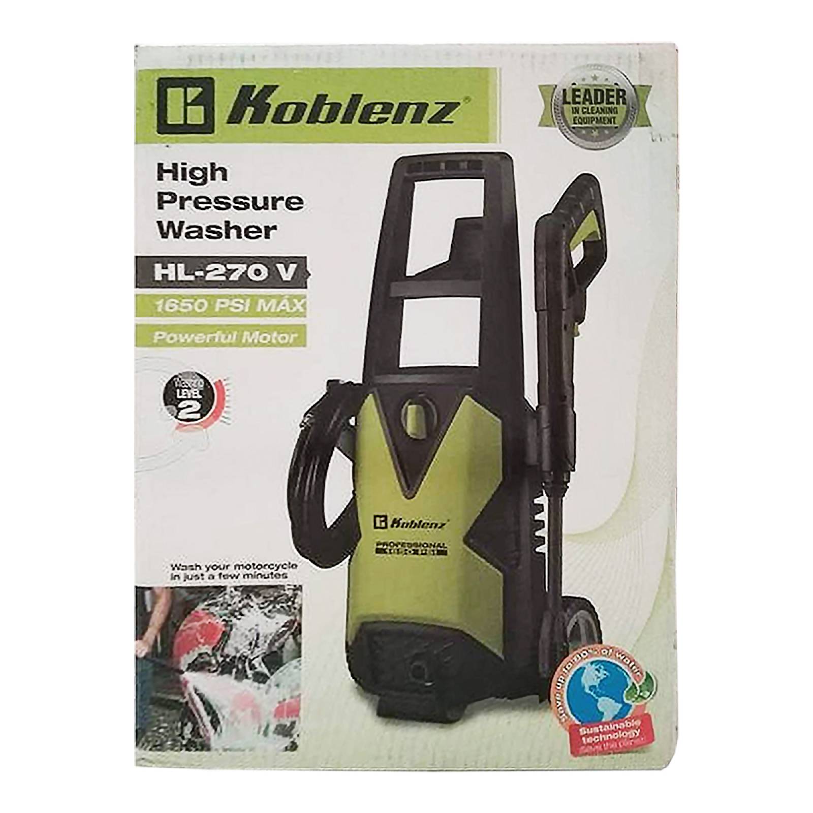 Hidrolavadora 1650 Psi 4 5 Lt Min 5 Accesori Koblenz Hl 270V