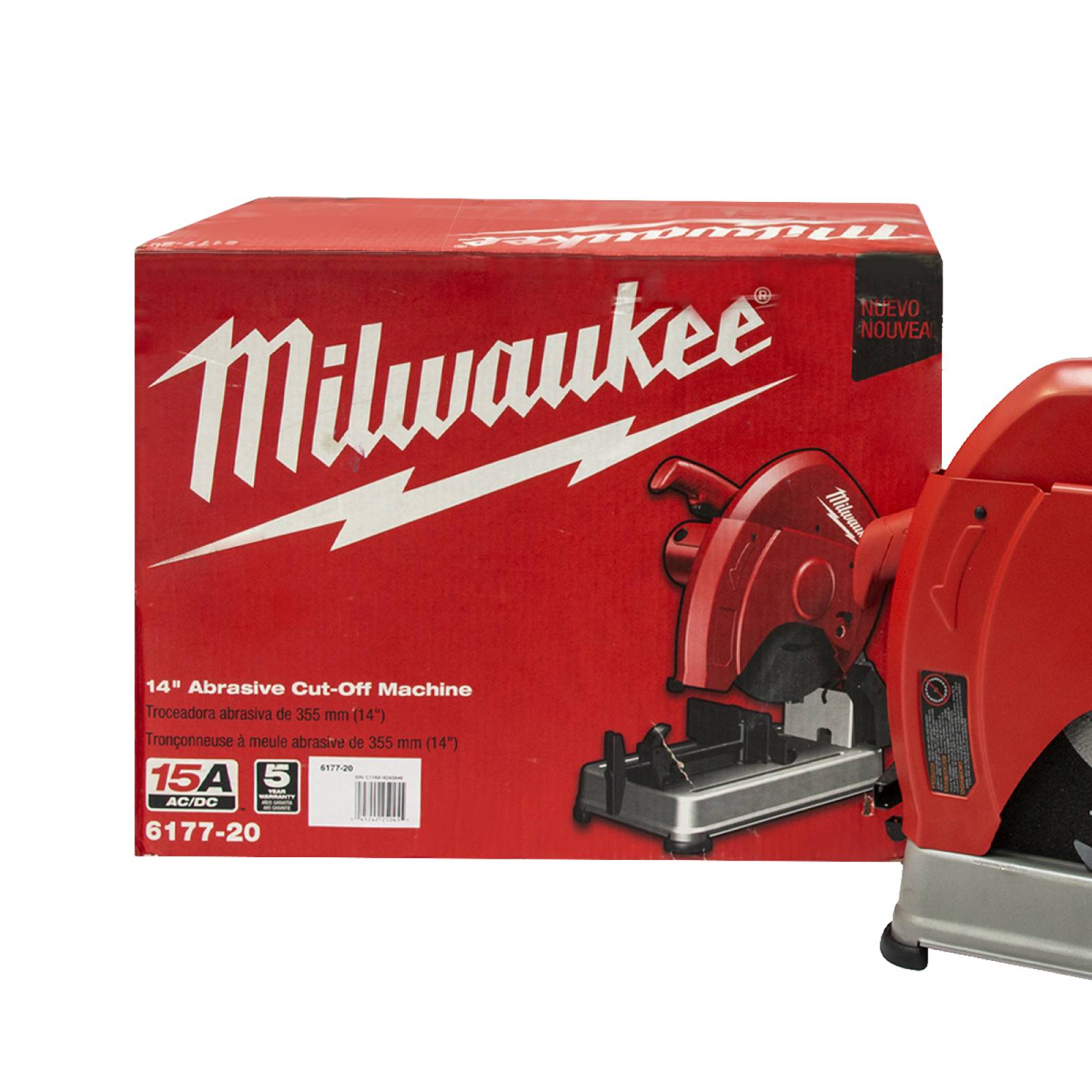 Cortadora Metales 14 15Amp 1800W 3900Rpm Milwaukee 6177 20