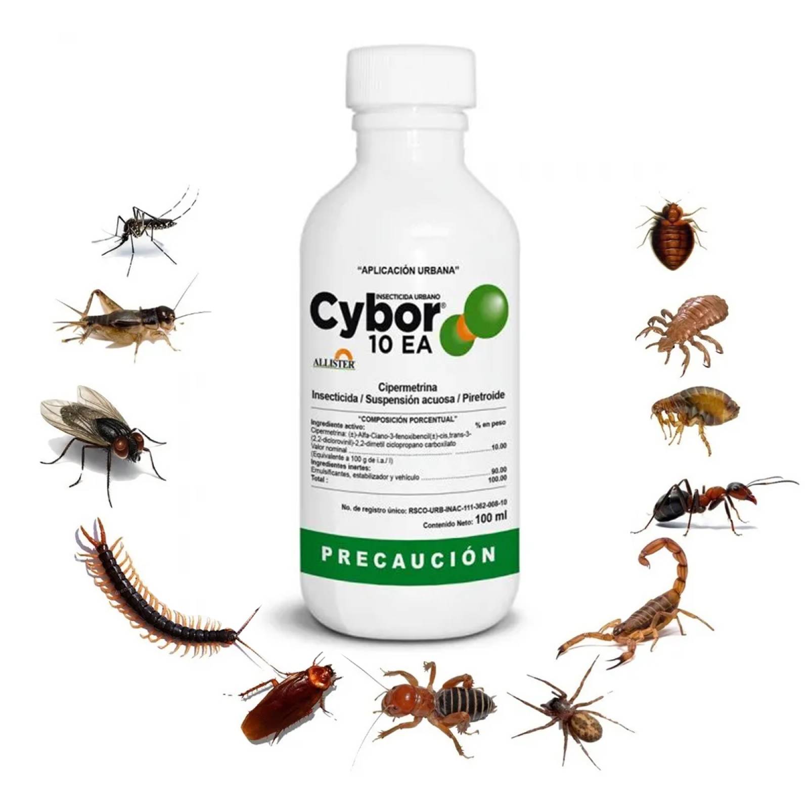 Insecticida Cybor 10 Ea Urbano Botella 10 Allister Cy10 100