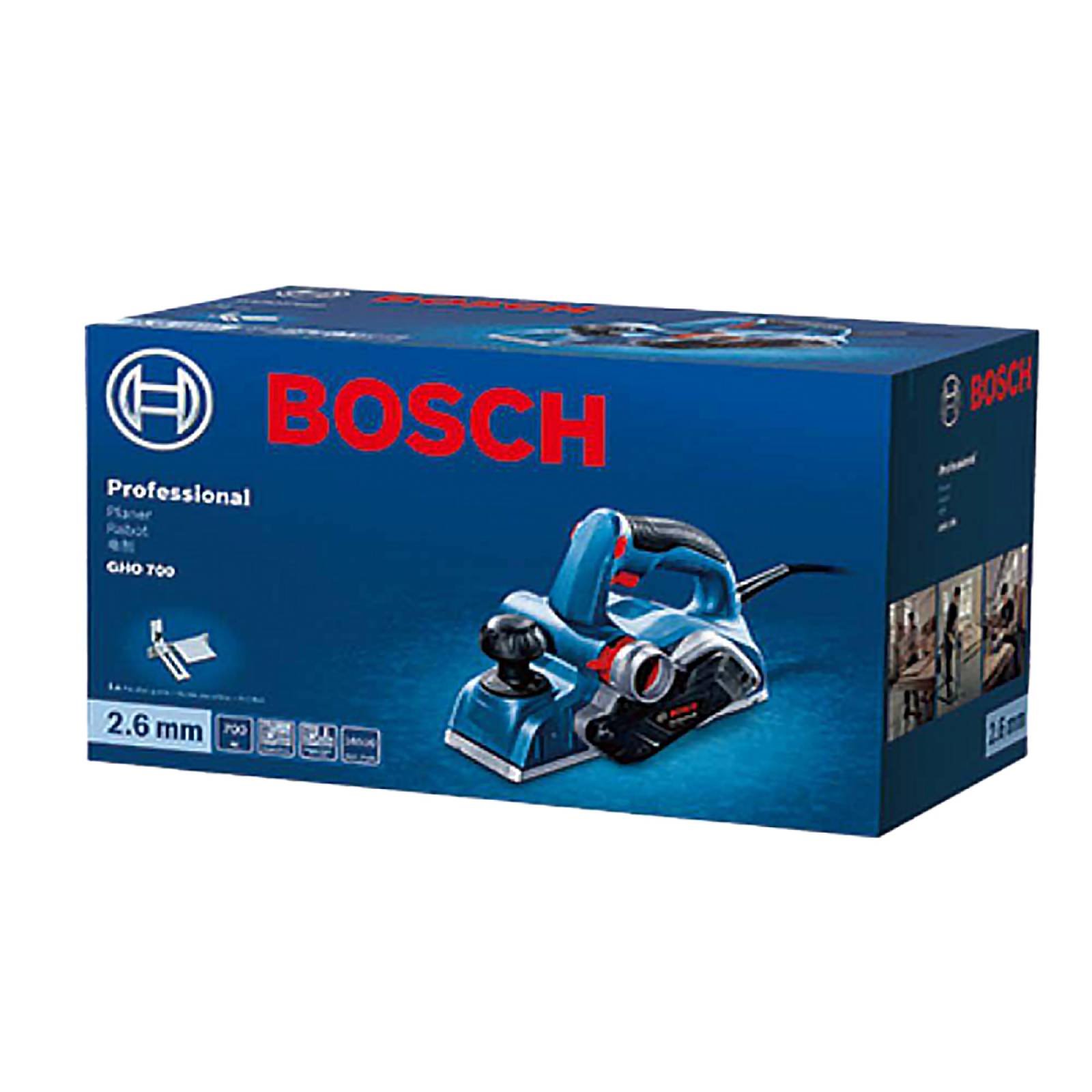 Cepillo eléctrico de mano Bosch Professional GHO 700 82mm 220V azul