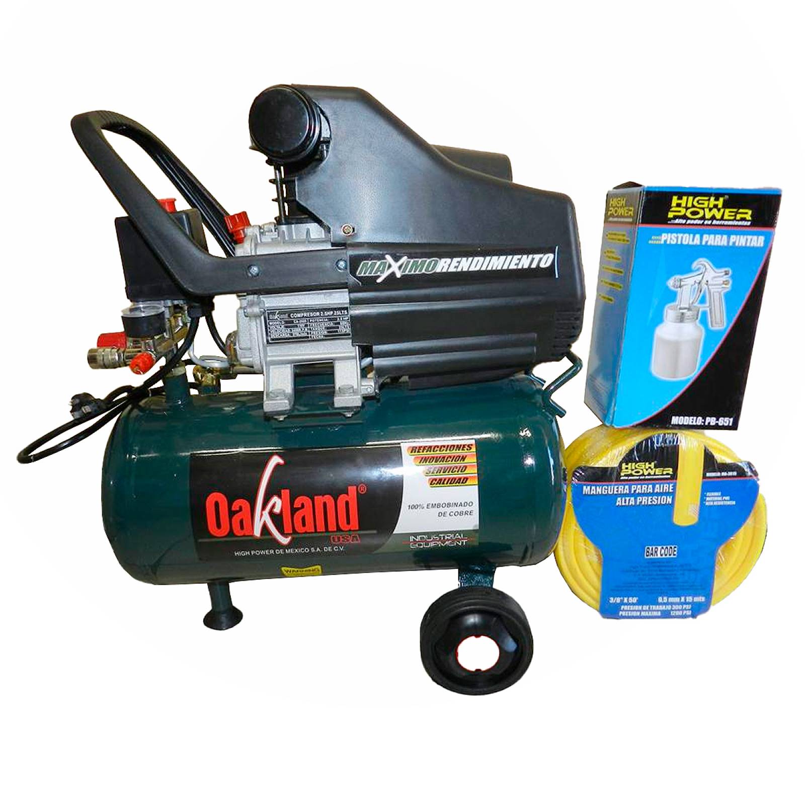 Compresor Moto Lubricado 120 Volt 2850R Oakland Oakkitcom 25