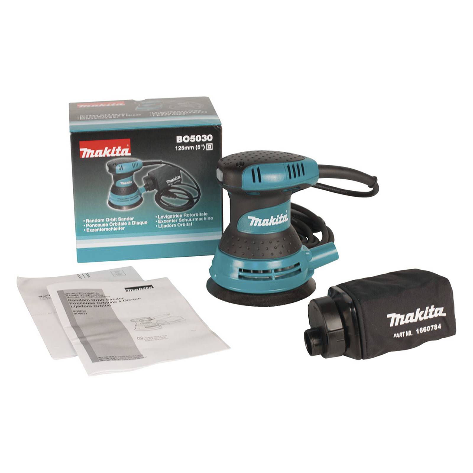 Lijadora Orbital 5 Exentrica 300W Makita Bo5030