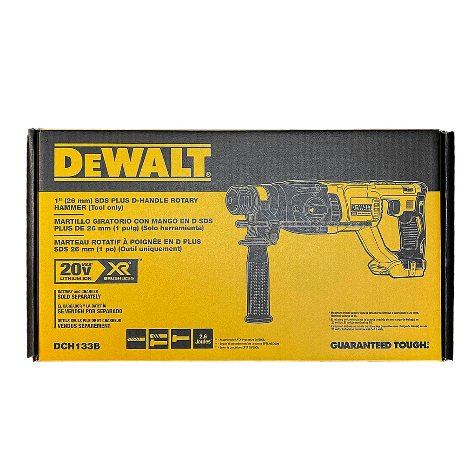 Martillo Demoledor Inalamb Sds Plus 20V 1 2 Dewalt Dch133B