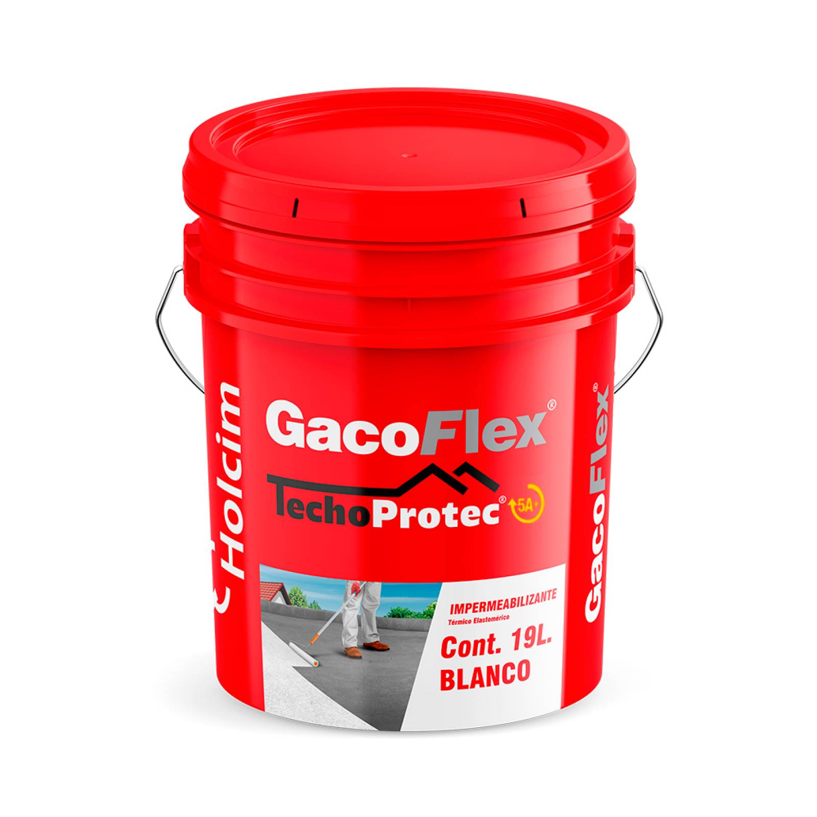 Impermeabilizante 5 años 19lt blanco gacoflex techo protect