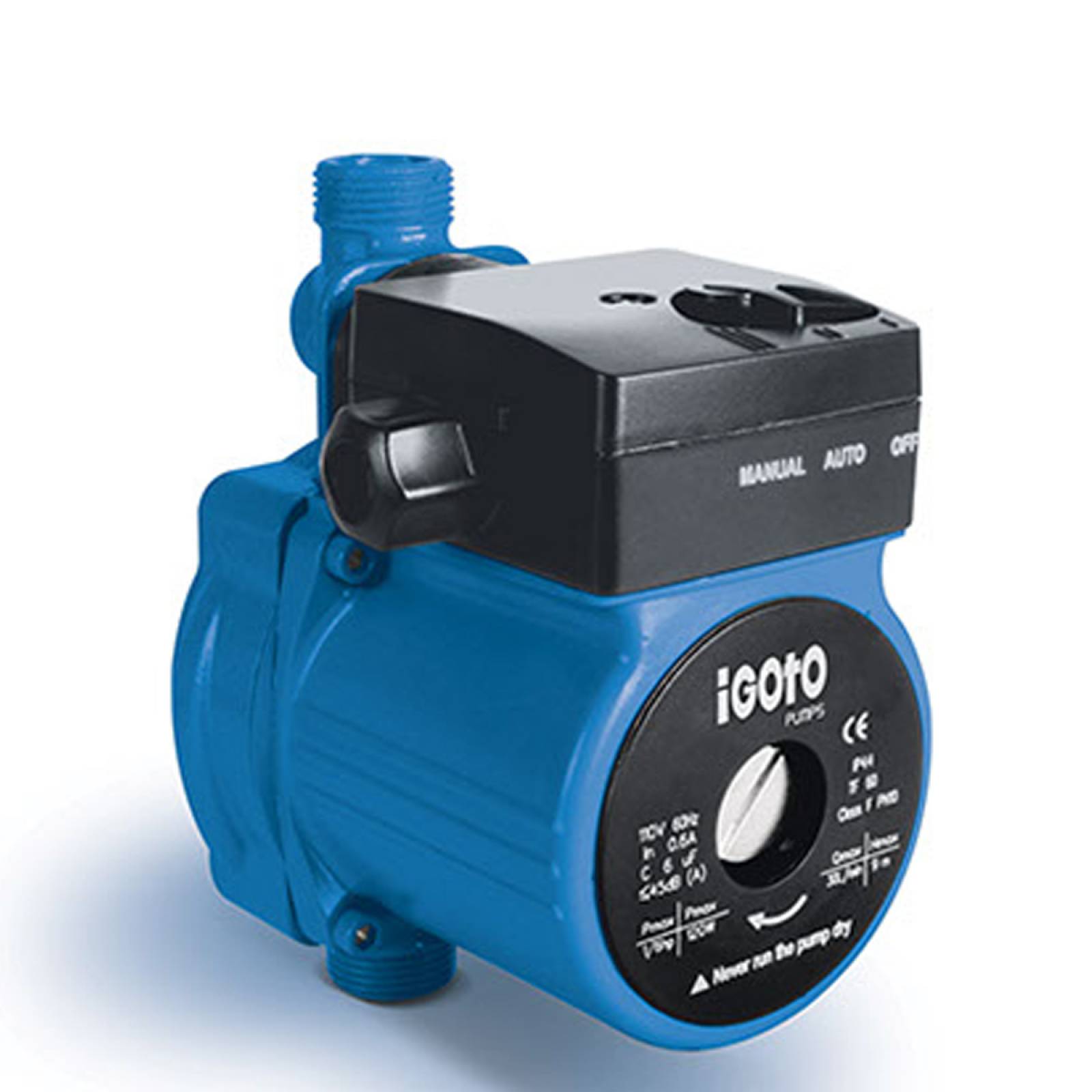 Bomba presurizadora 1/6 hp 3/4" altura 9 mt 27 lpm 140 w presion bajo demanda