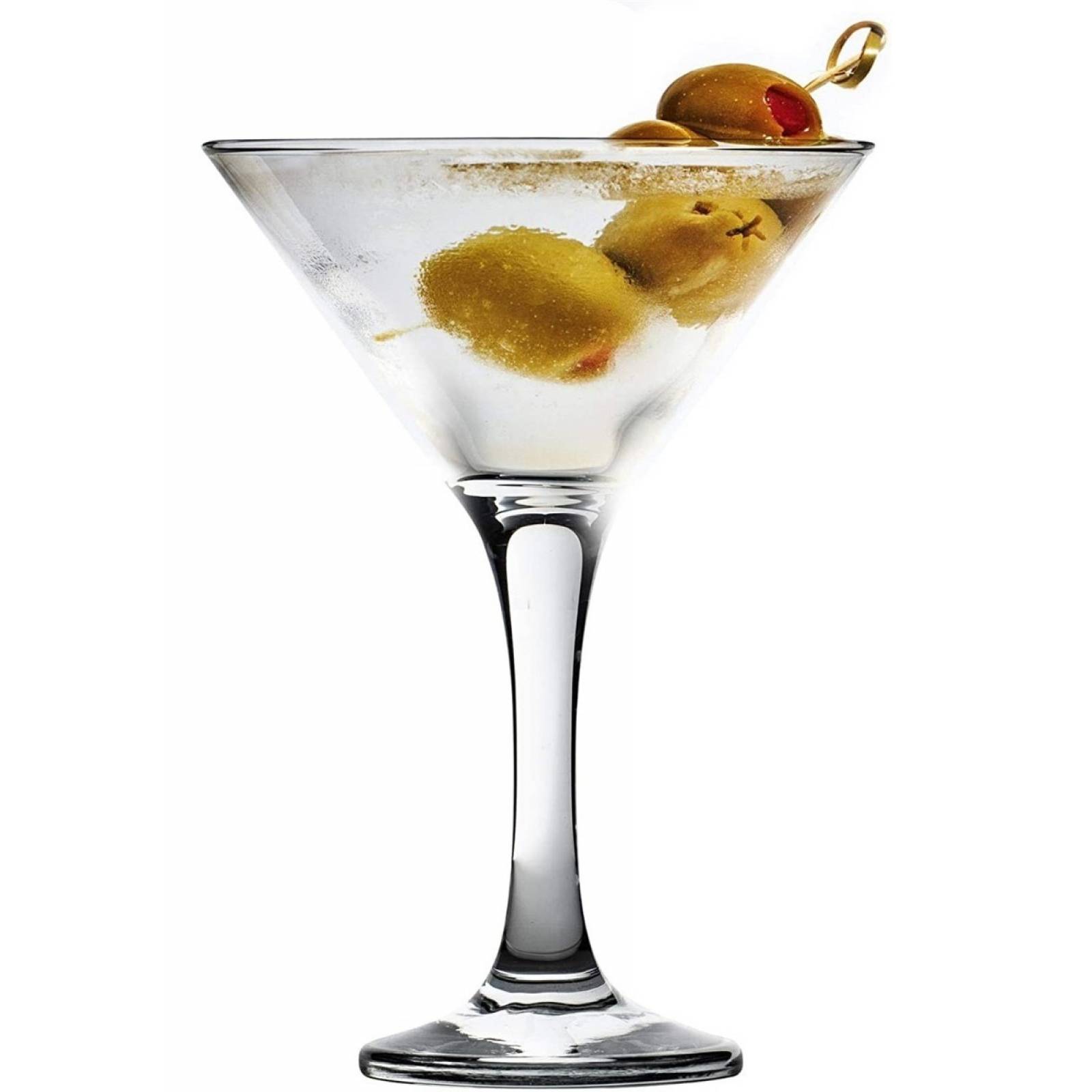 Martini  Juego De 6 Copas Mini De Vidrio  100 Ml