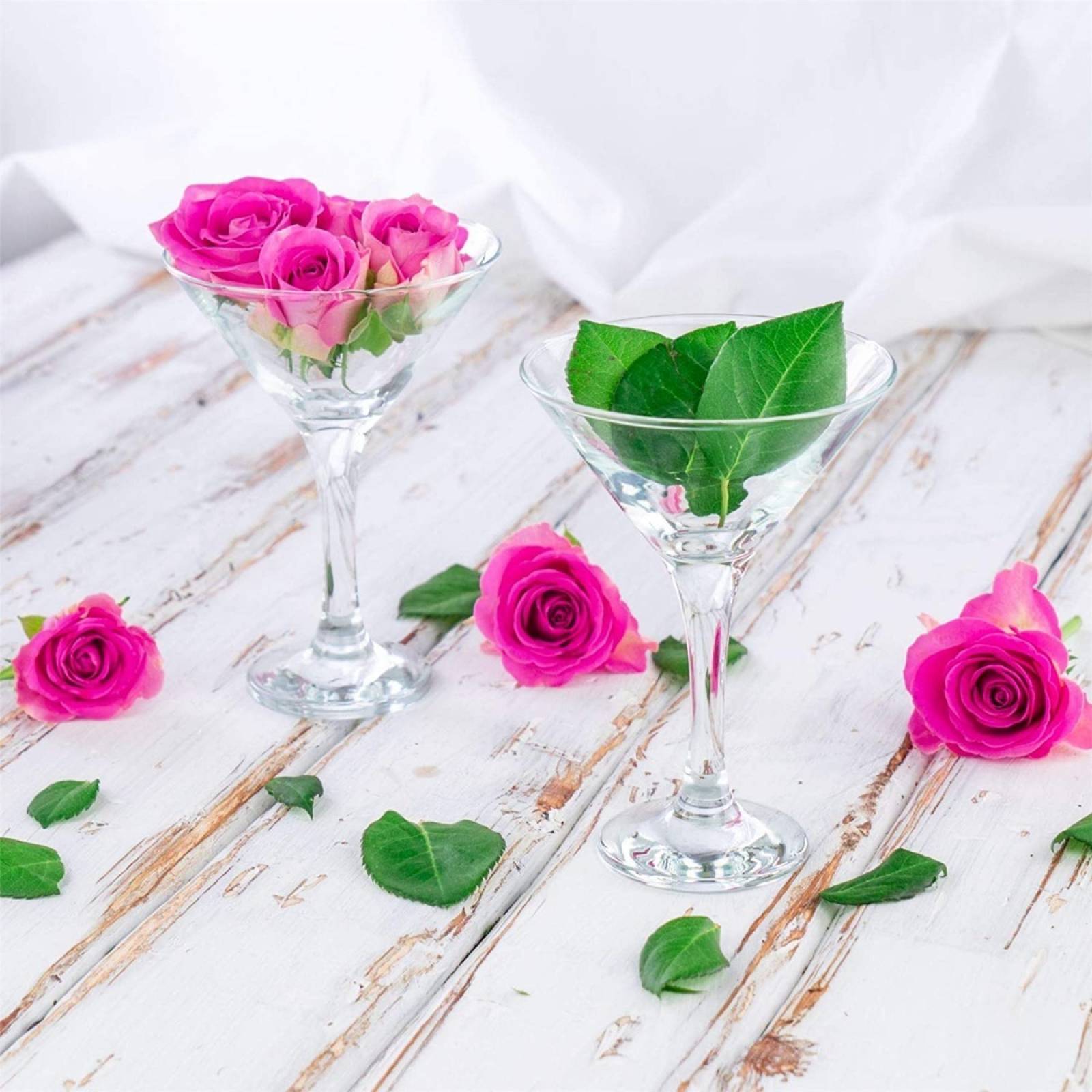 Martini  Juego De 6 Copas Mini De Vidrio  100 Ml