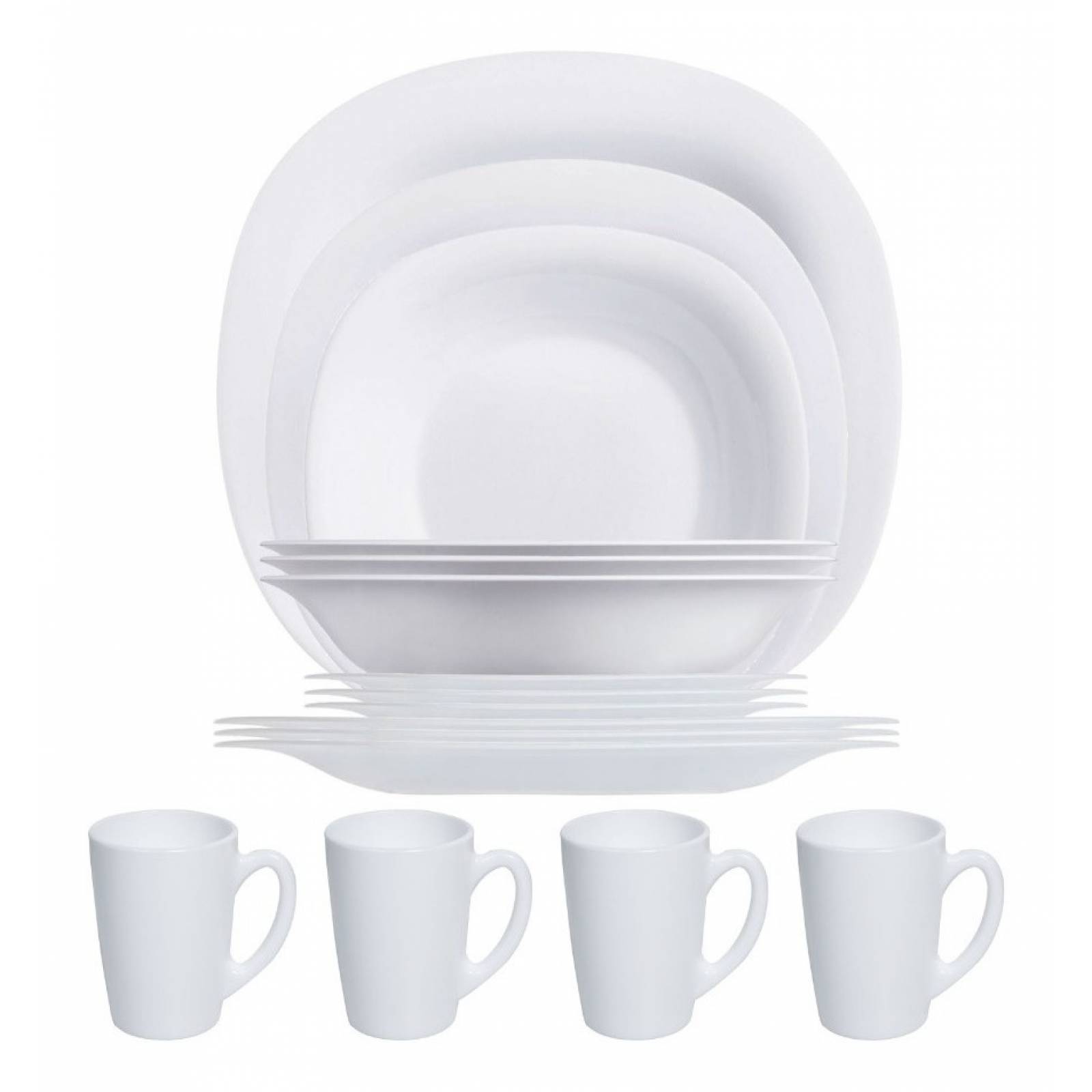 Vajilla De 24 Pzas Moderna De Opal Carine Luminarc