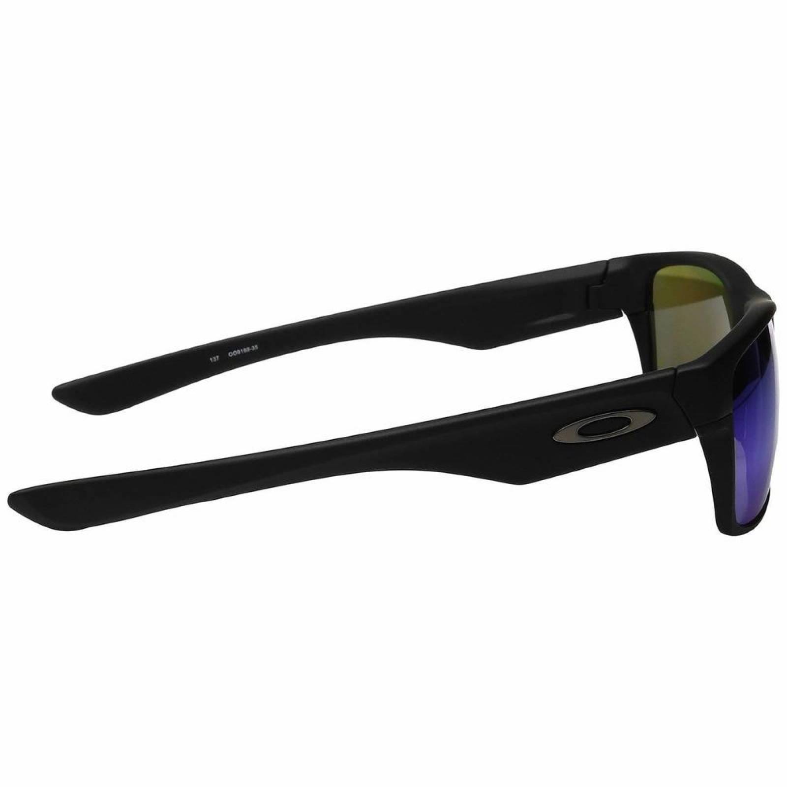 Oakley Two Face Matte Black - Sapphire Iridium Polarized OO9189-35 