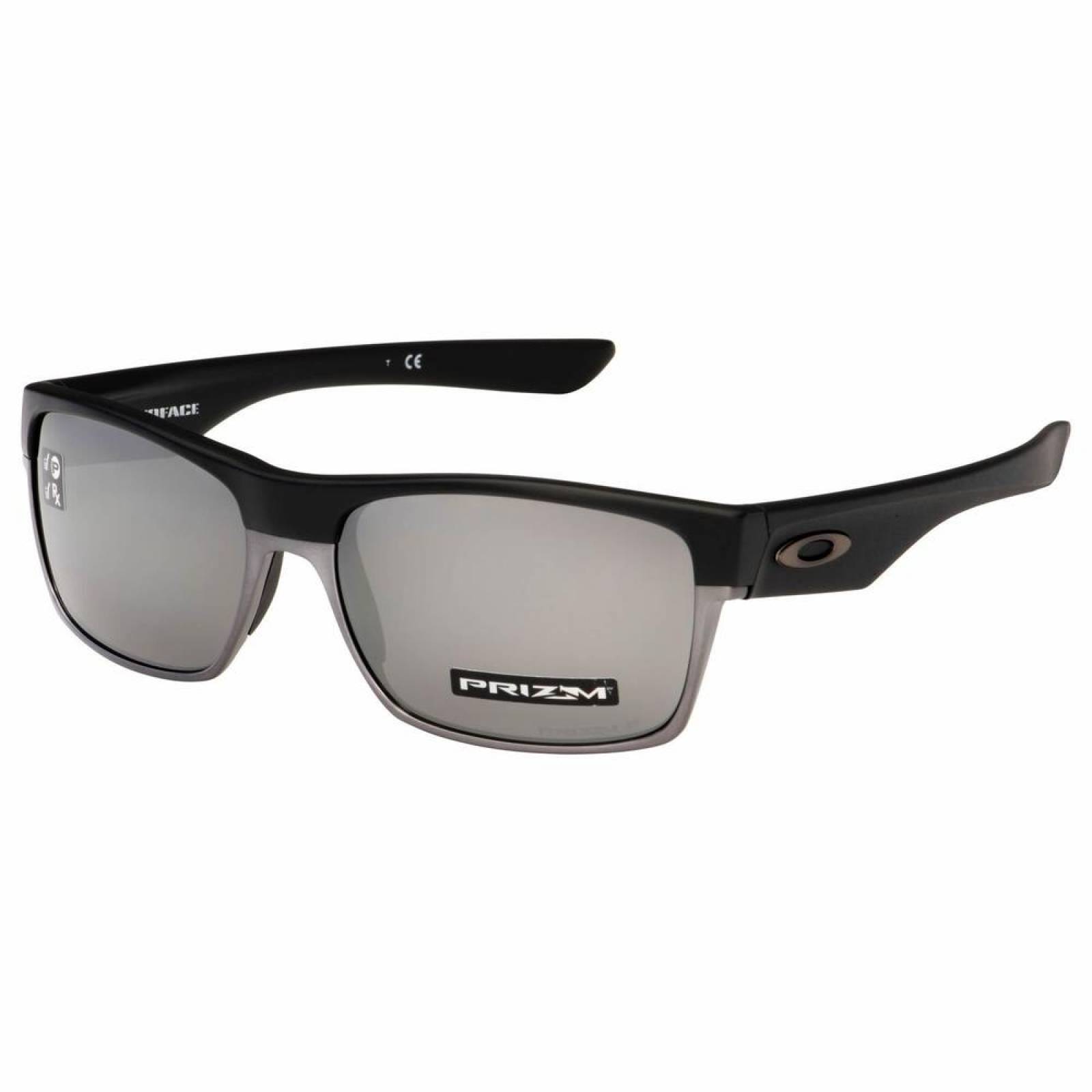 Oakley Two Face Matte Black - Prizm Black Polarized OO9189-38 