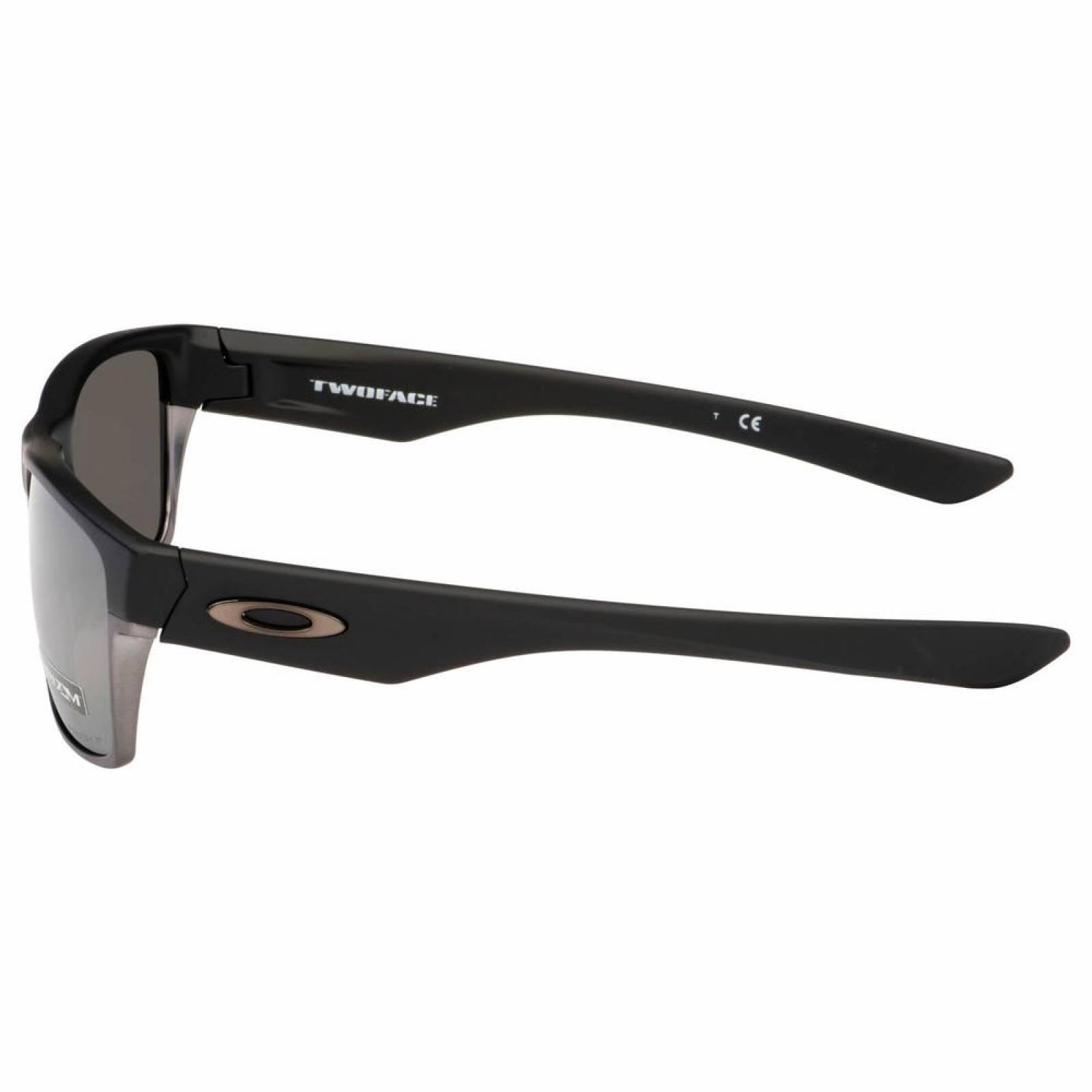 Oakley Two Face Matte Black - Prizm Black Polarized OO9189-38 