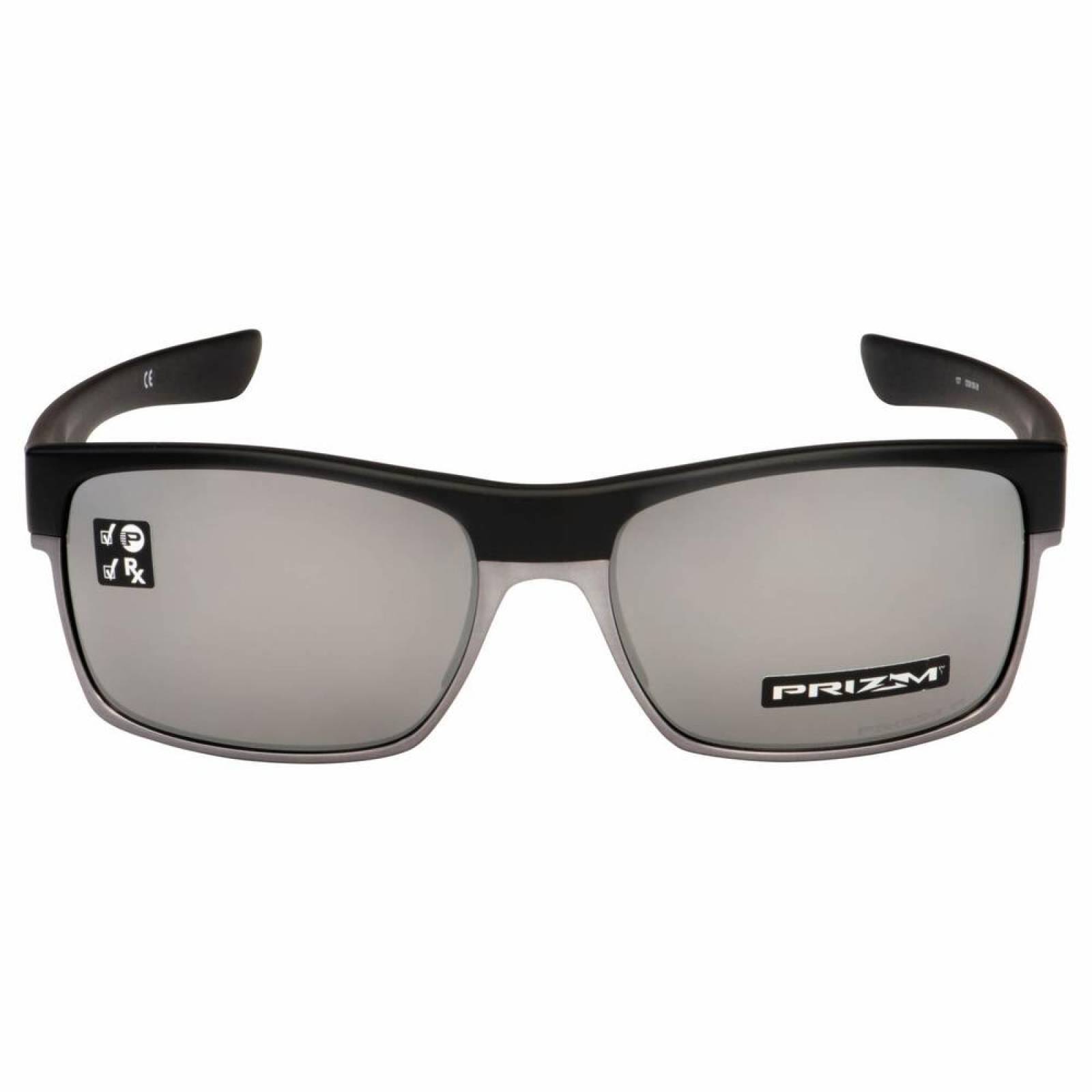 Oakley Two Face Matte Black - Prizm Black Polarized OO9189-38 