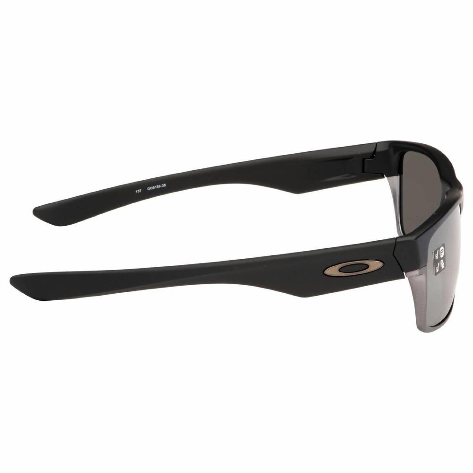 Oakley Two Face Matte Black - Prizm Black Polarized OO9189-38 