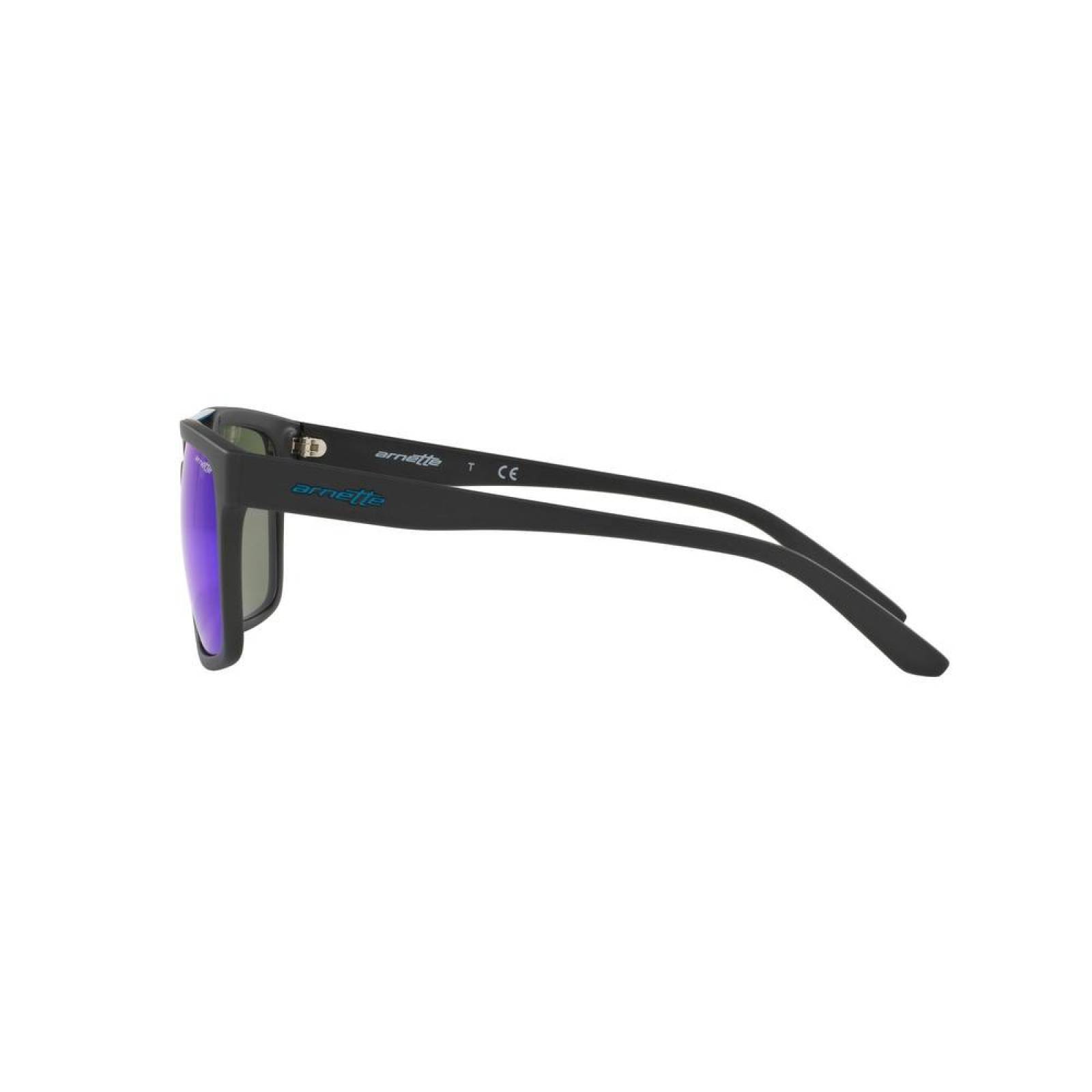 Lentes Arnette Petrolhead Matte Black / Blue Mirror AN4231 01/25 57 
