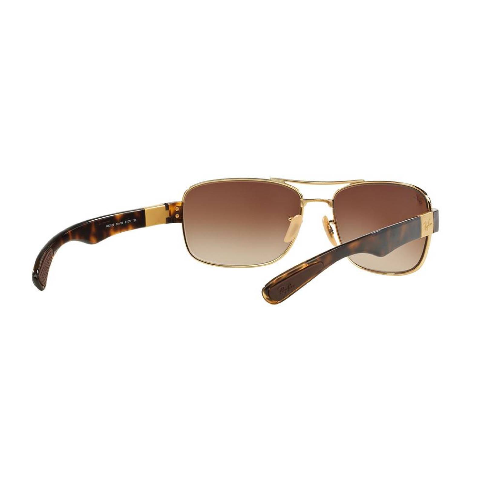 Lentes Ray-Ban RB 3522 001/13 61 Gold Tortoise / Brown Gradient 