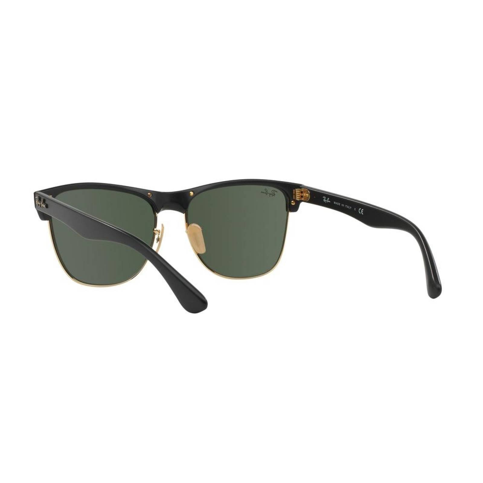 Lentes Ray-Ban RB 4175 877 Clubmaster Oversized Black / Green Classic G-15 