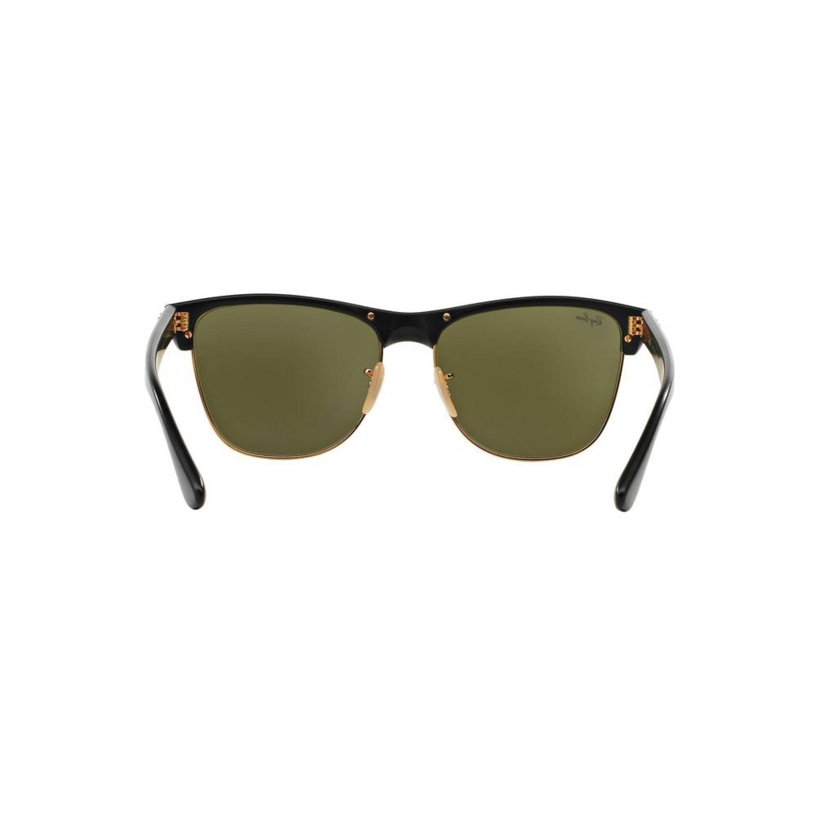 Lentes Ray-Ban RB 4175 877/30 Clubmaster Oversized Black / Silver Flash 