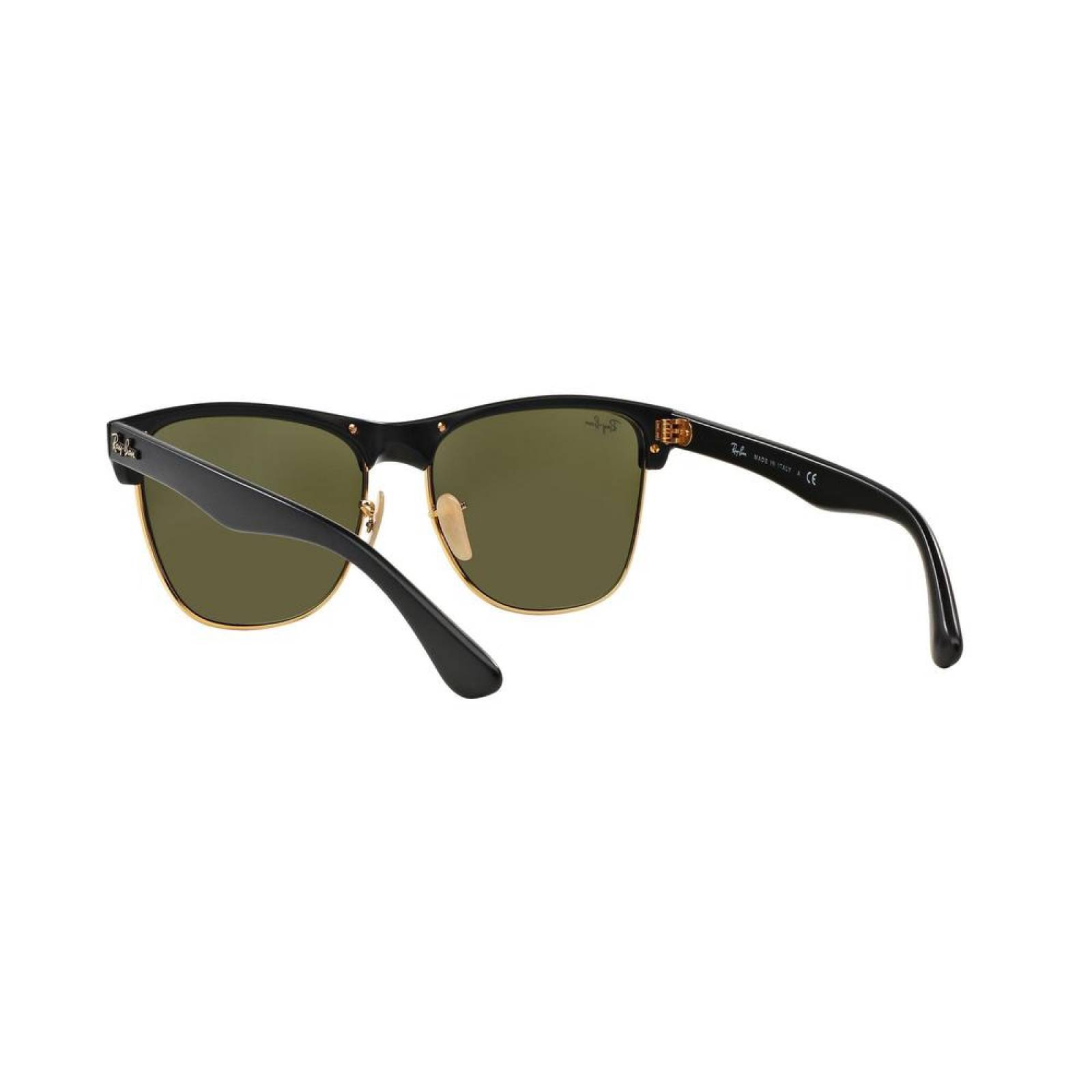 Lentes Ray-Ban RB 4175 877/30 Clubmaster Oversized Black / Silver Flash 