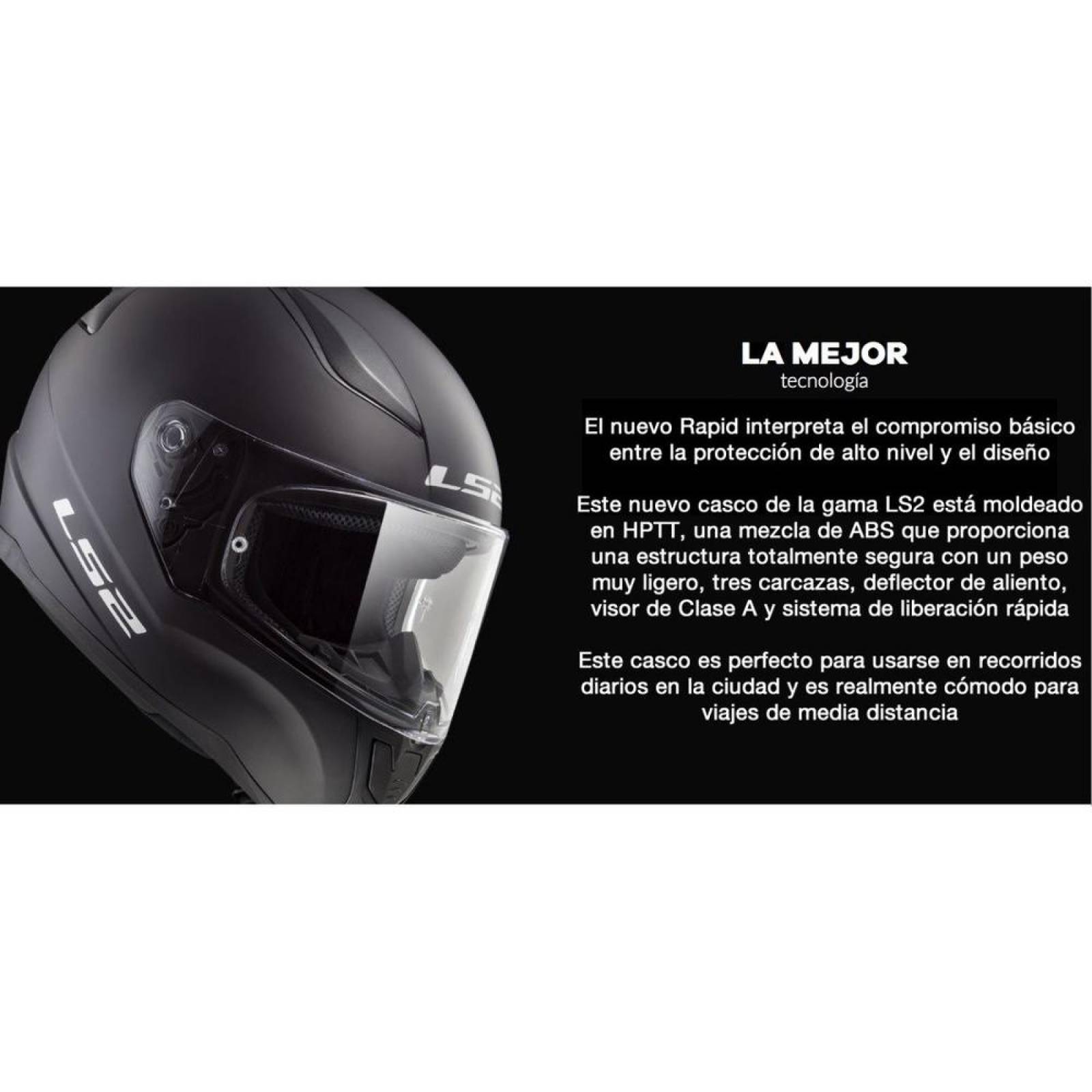 Casco Integral LS2 FF353 Rapid Grid Carbón / Blanco / Rojo 