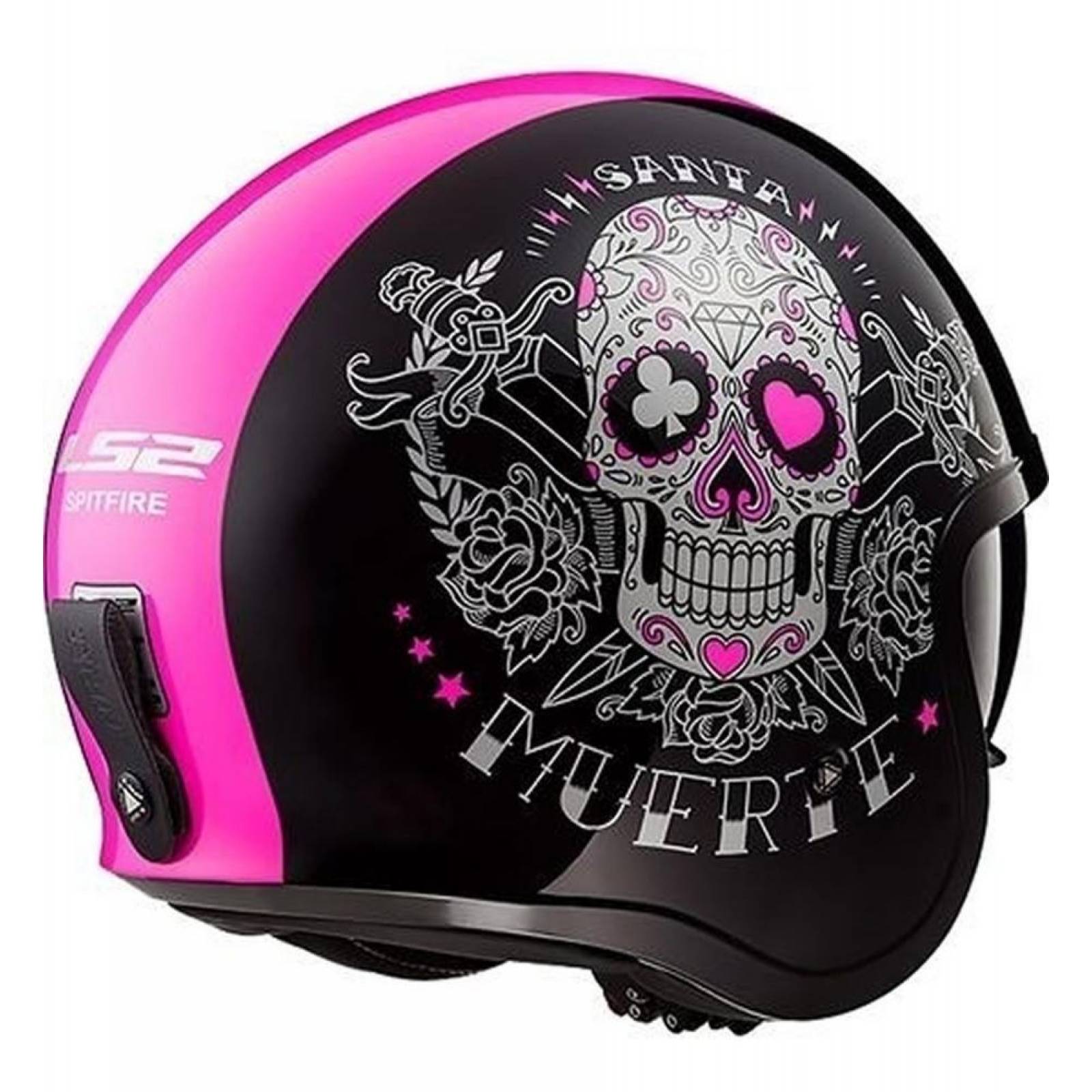 Casco Abierto 3/4 LS2 OF599 Spitfire Bobber Vintage de Mujer 